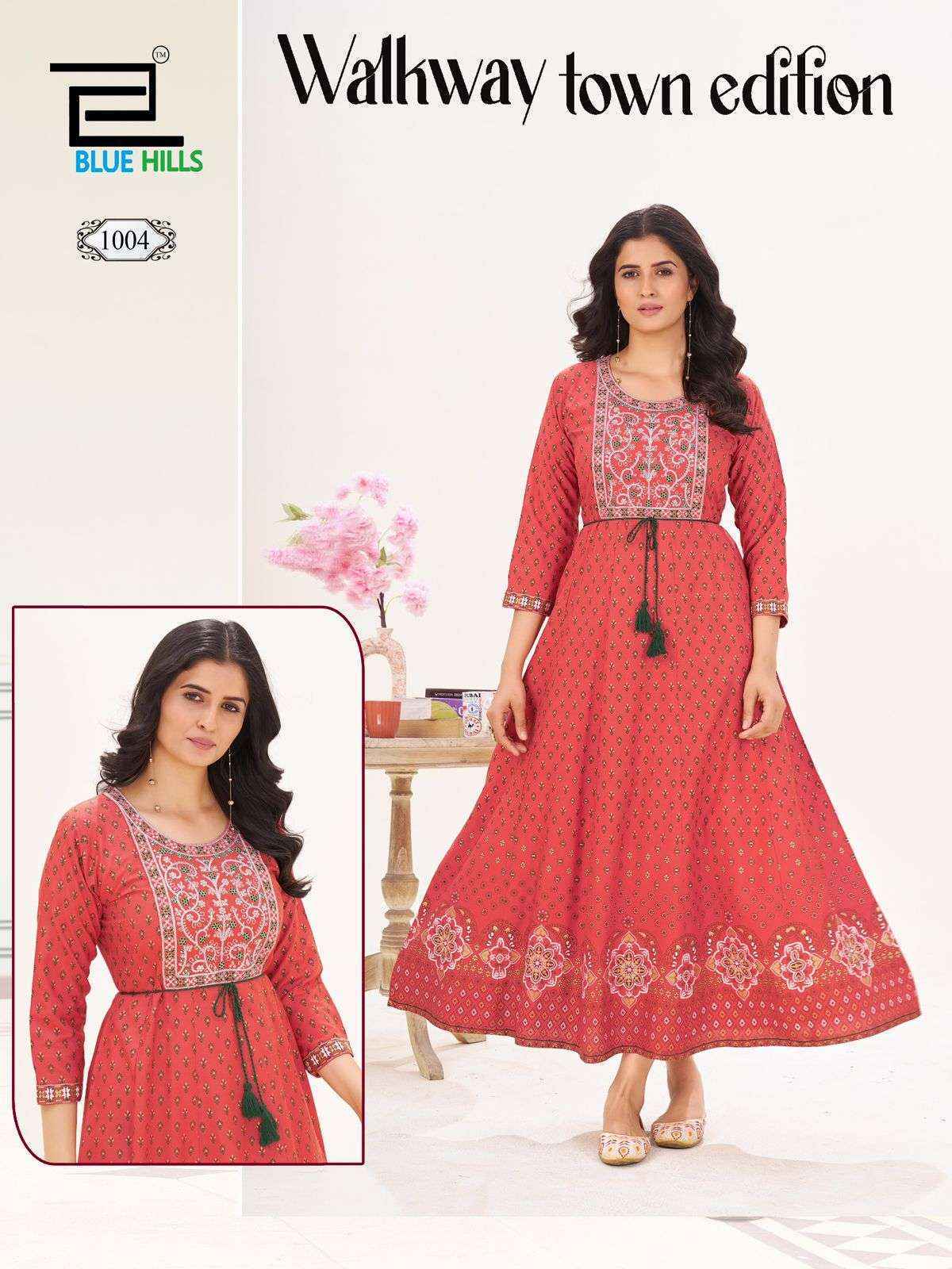 Blue Hills Walkway Town Edition Rayon Gown (5 pcs Catalogue)
