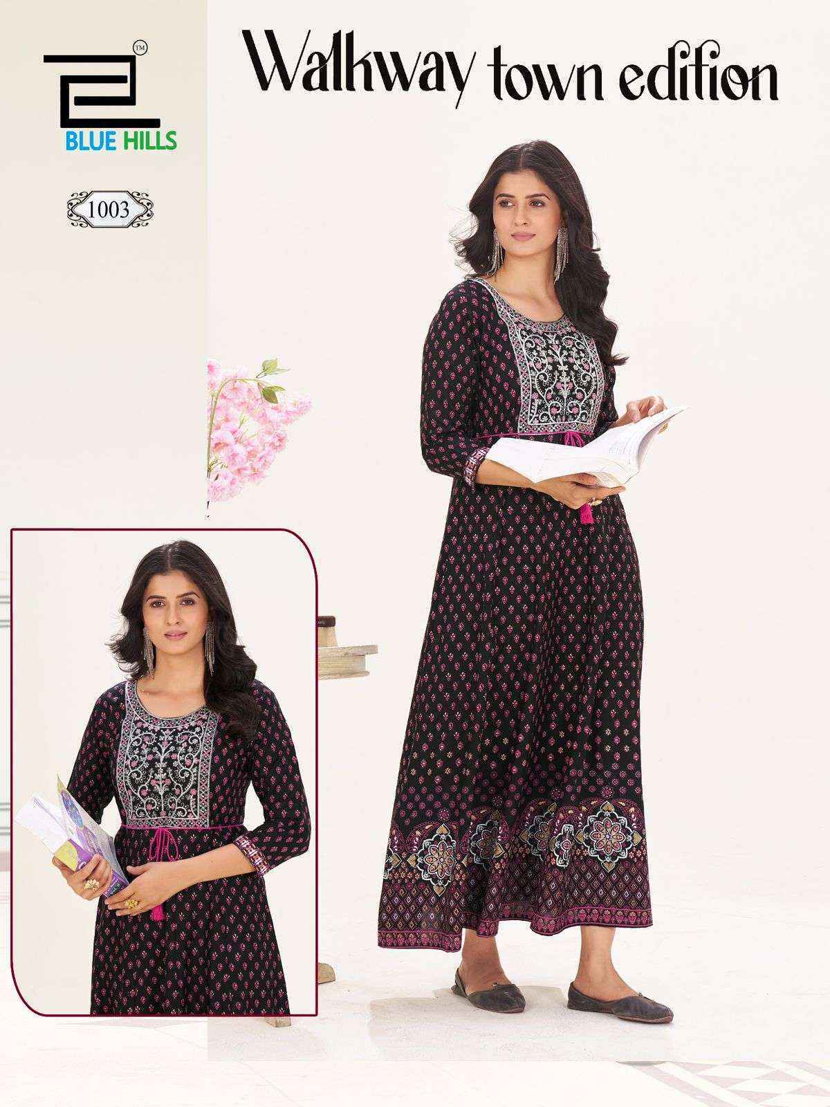 Blue Hills Walkway Town Edition Rayon Gown (5 pcs Catalogue)