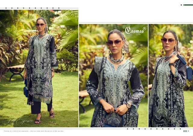 Cosmos Needle Wonder Vol-2 Lawn Cotton Dress Material (8 pcs Catalogue)