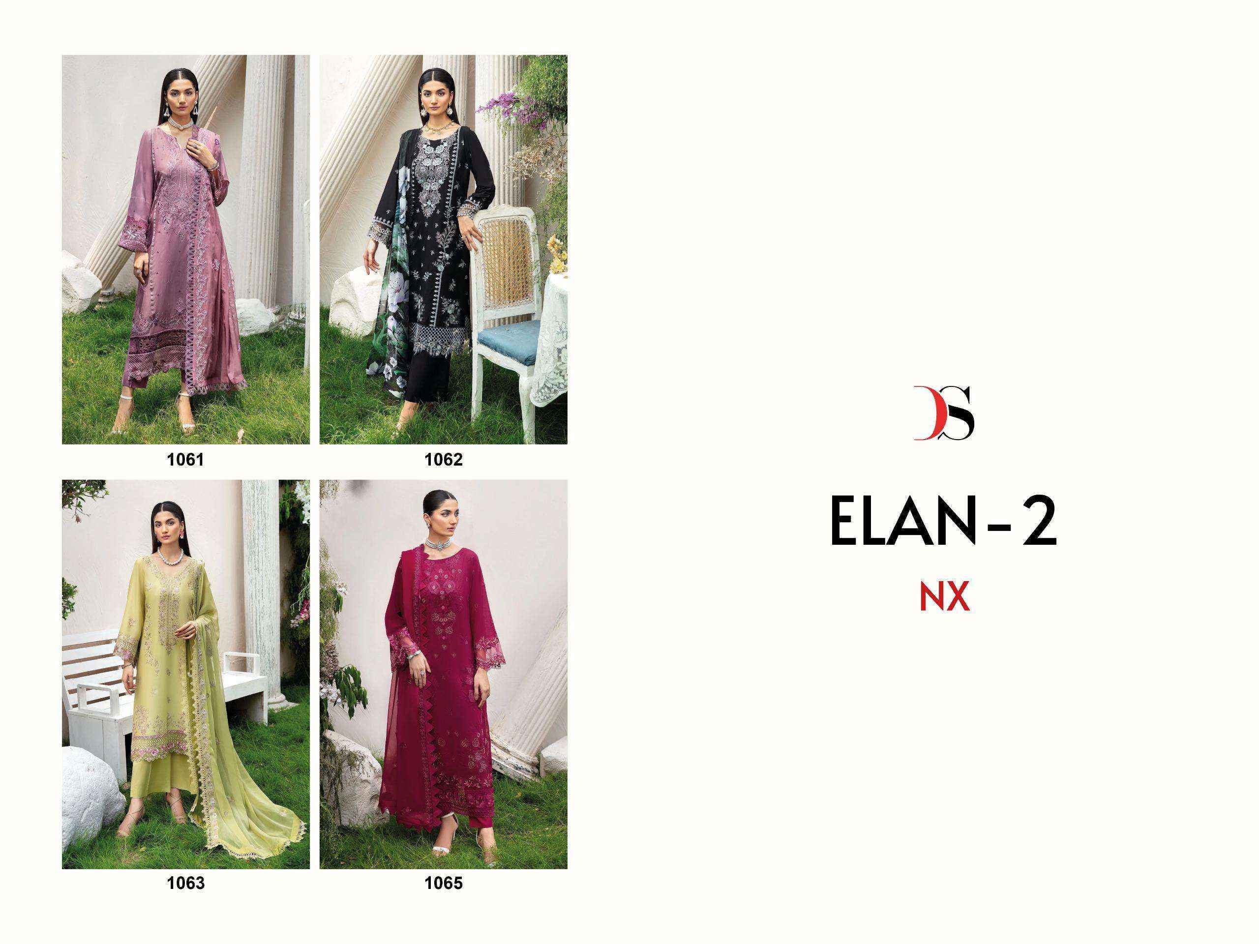 Deepsy Elan Lawn 25 Nx Vol-2 Cotton Dress Material (4 pcs Catalogue)