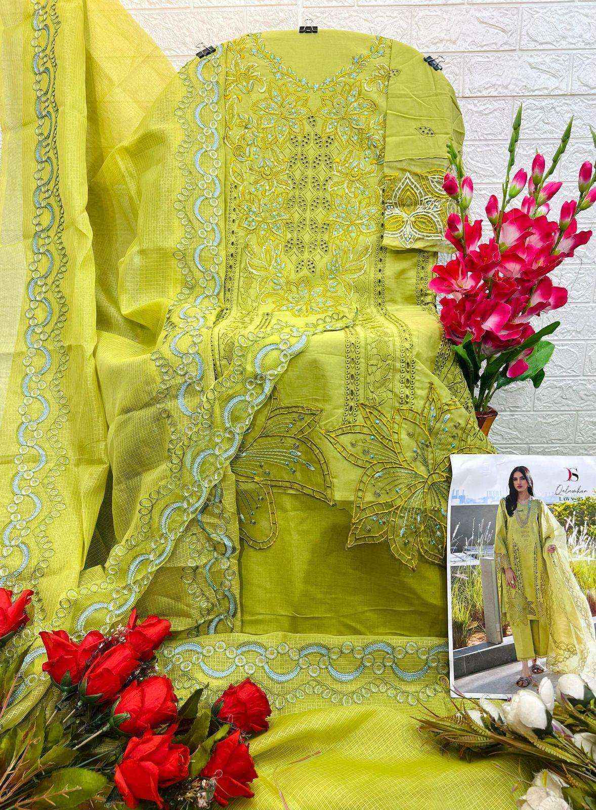 Deepsy Qalamkar Lawn 25 Nx Cotton Dress Material 3 pcs Catalogue