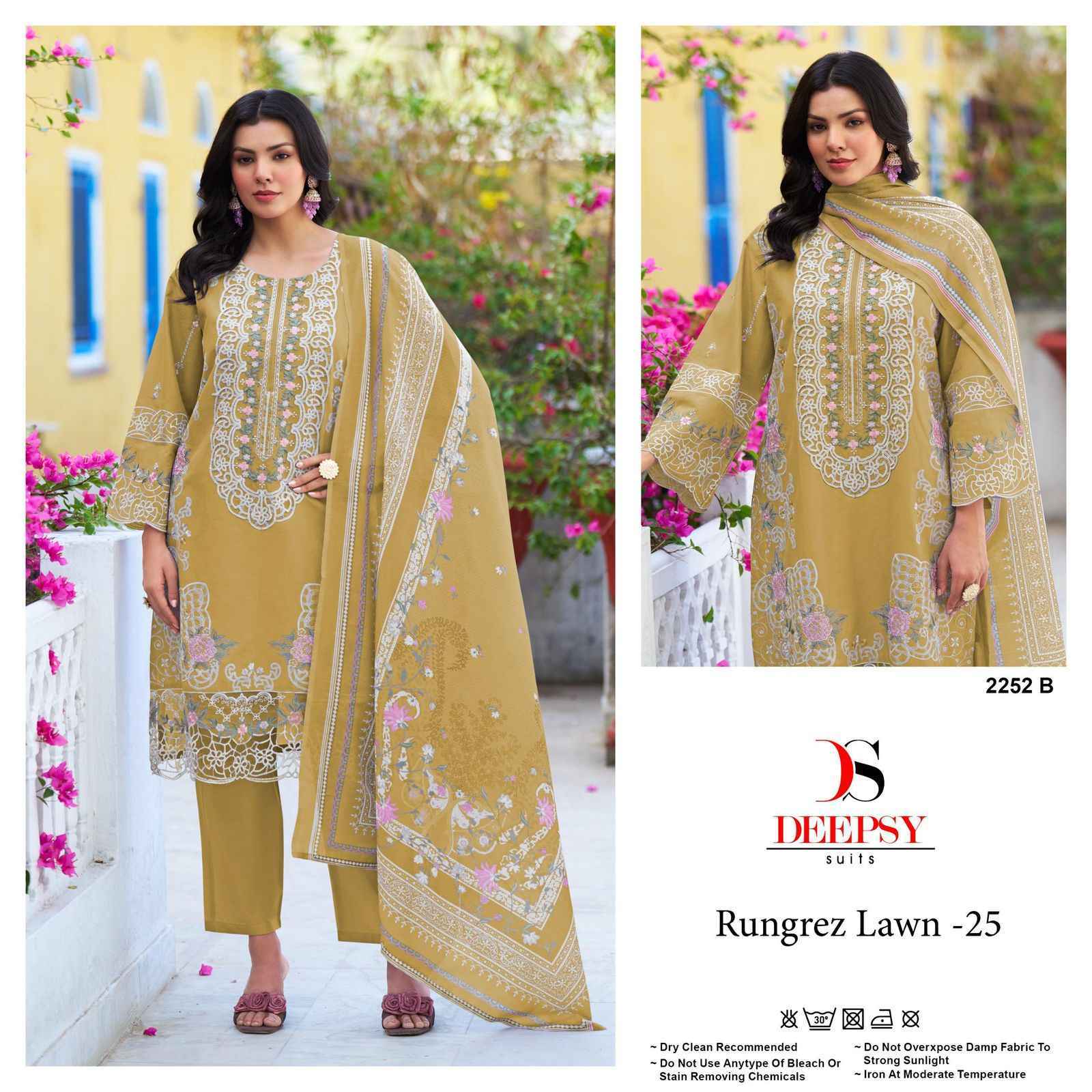 Deepsy Rungrez Lawn Vol-25 Cotton Dress Material (4 pcs Catalogue)
