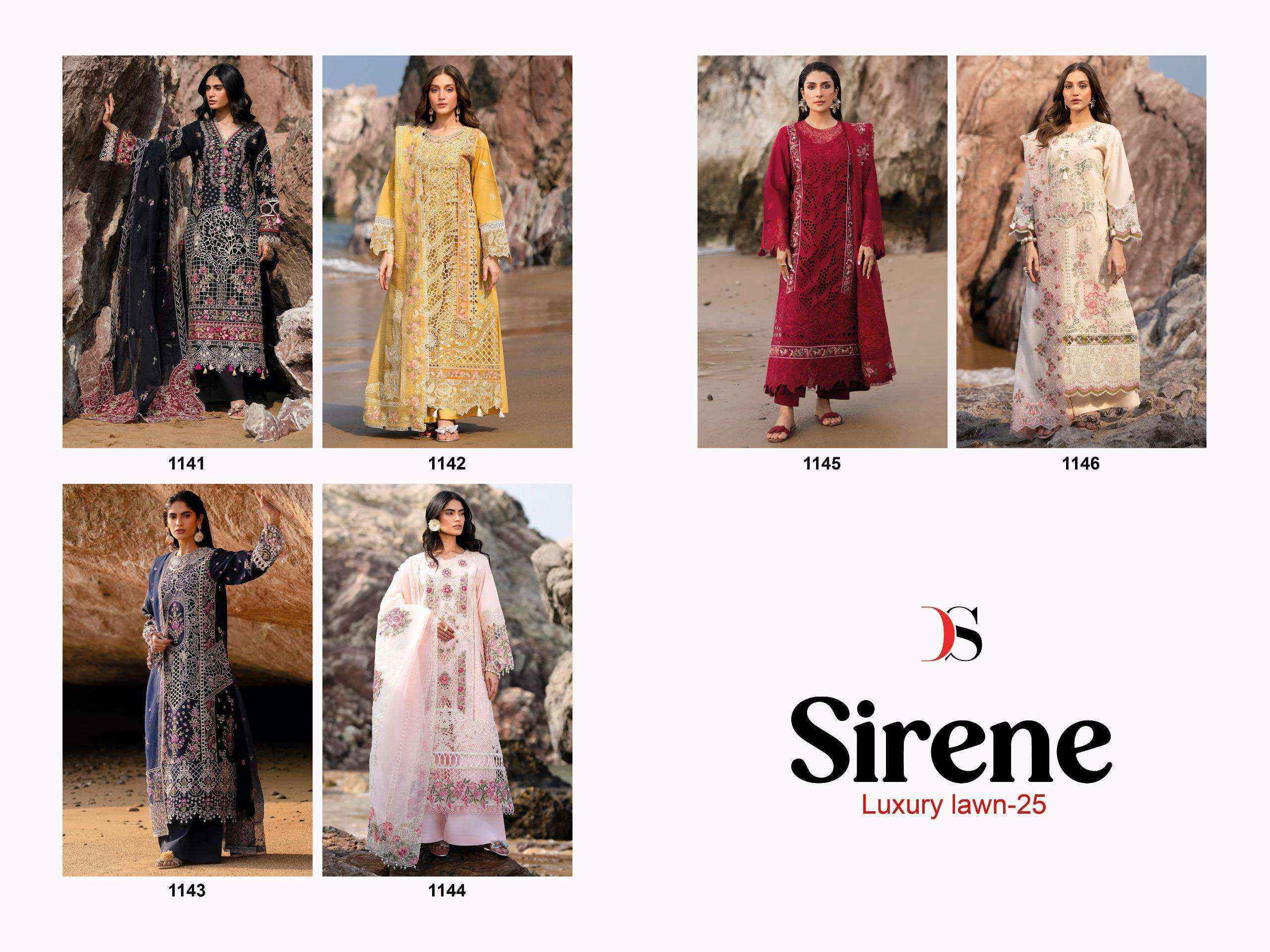 Deepsy Sirene Luxury Lawn-25 Cotton Dress Material (6 pcs Catalogue)
