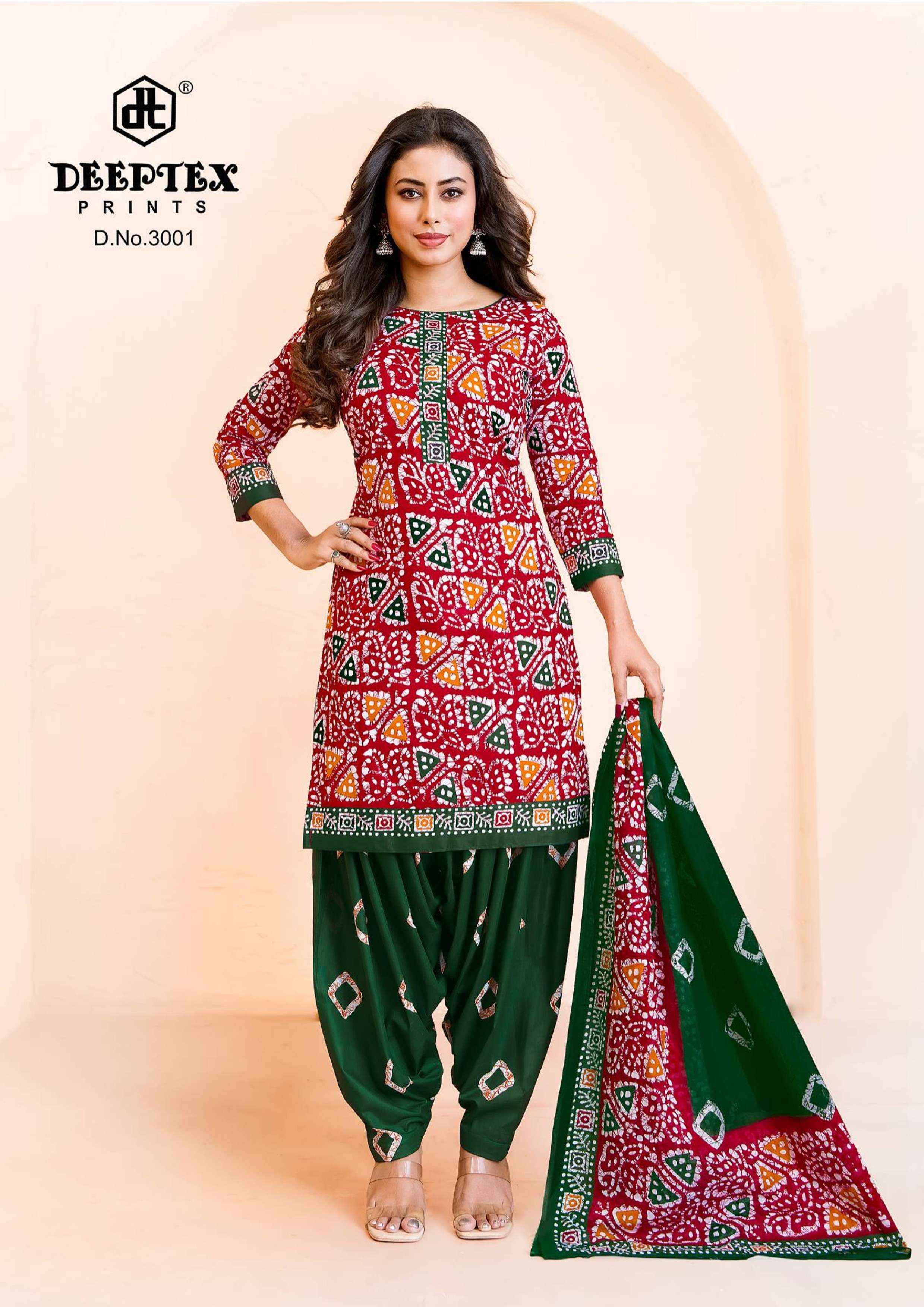 Deeptex Batik Plus Vol-30 Cotton Dress Material (10 pcs Catalogue)