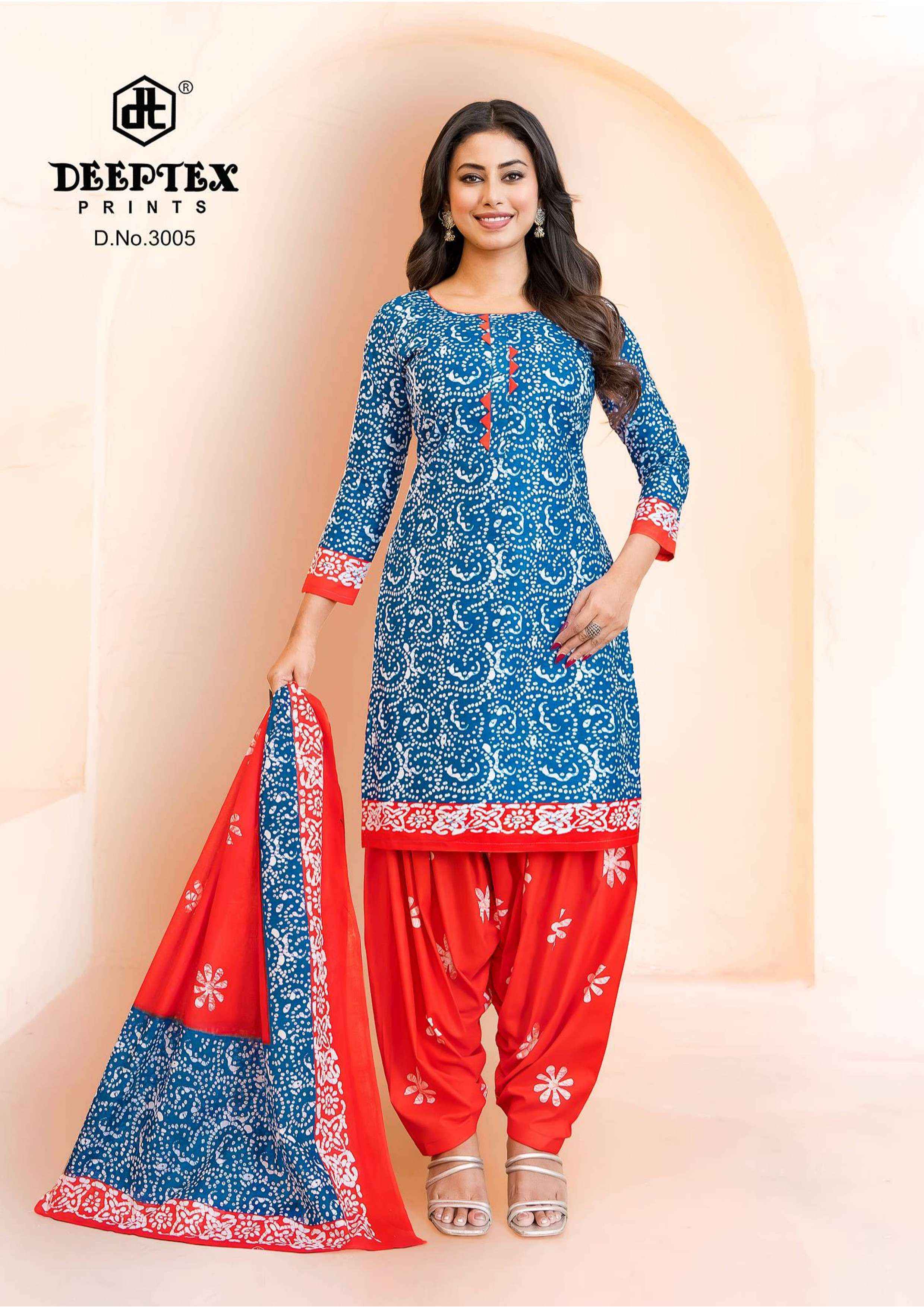 Deeptex Batik Plus Vol-30 Cotton Dress Material (10 pcs Catalogue)
