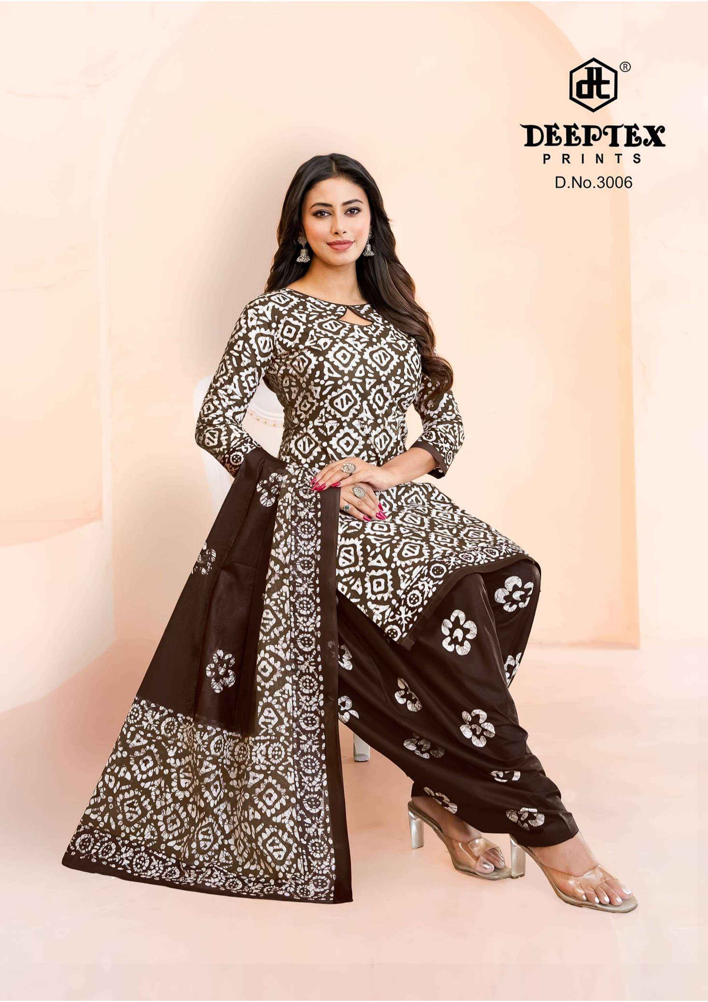 Deeptex Batik Plus Vol-30 Cotton Dress Material (10 pcs Catalogue)