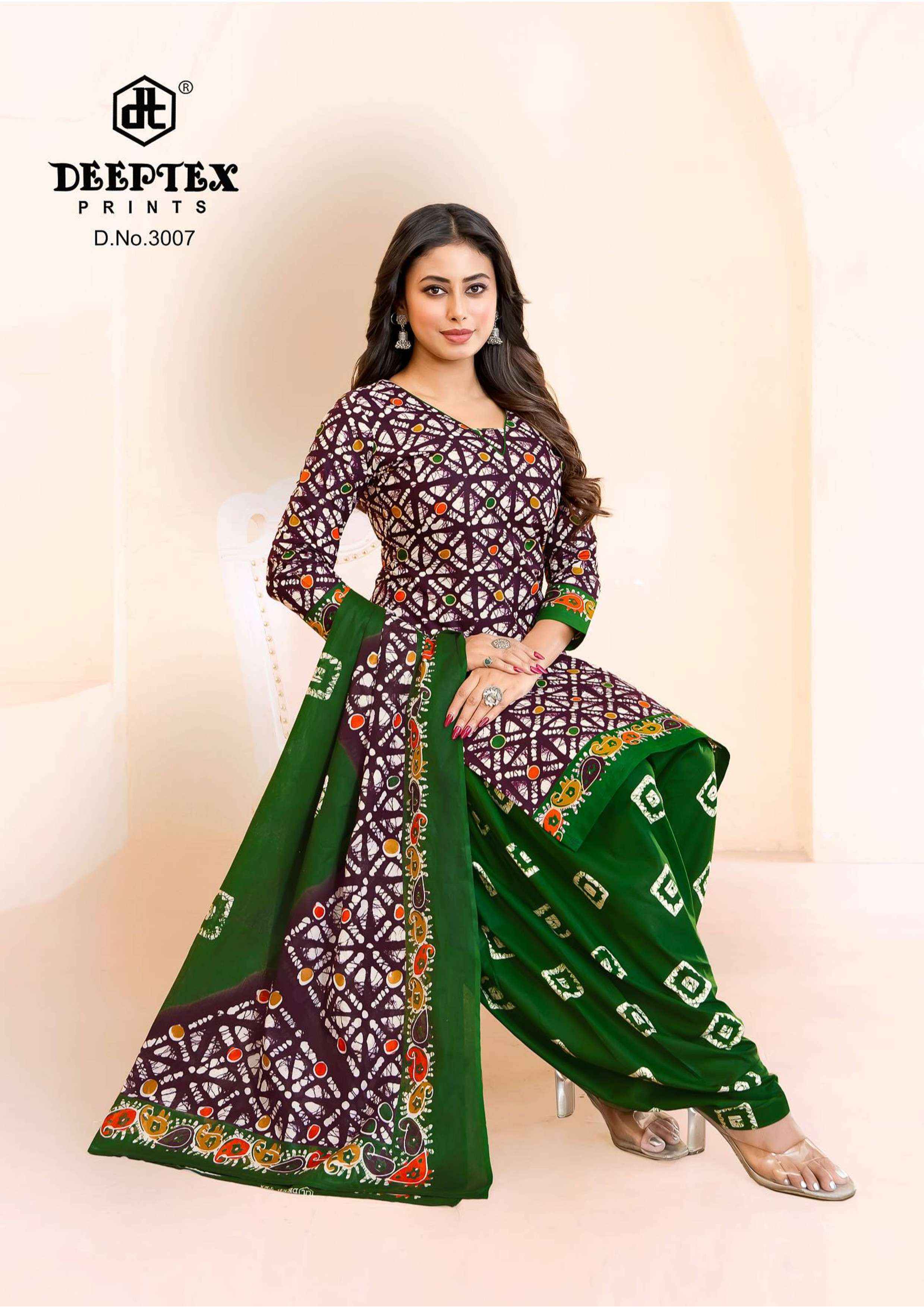 Deeptex Batik Plus Vol-30 Cotton Dress Material (10 pcs Catalogue)