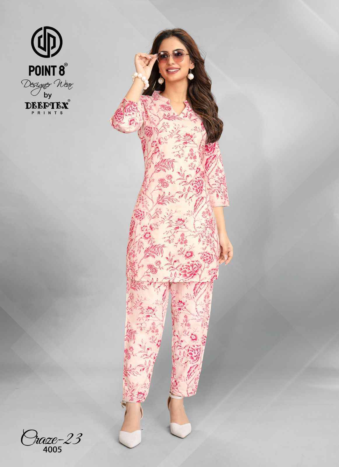 Deeptex Craze Vol 23 Vol 4 Cotton Co Ord Set 10 pcs Catalogue