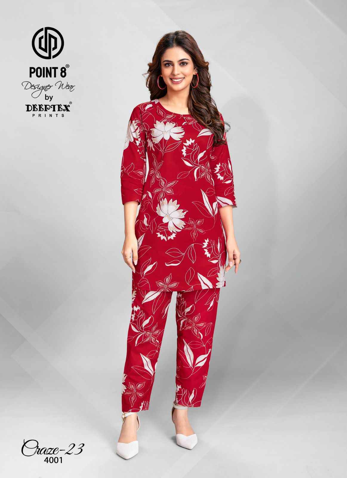 Deeptex Craze Vol 23 Vol 4 Cotton Co Ord Set 10 pcs Catalogue