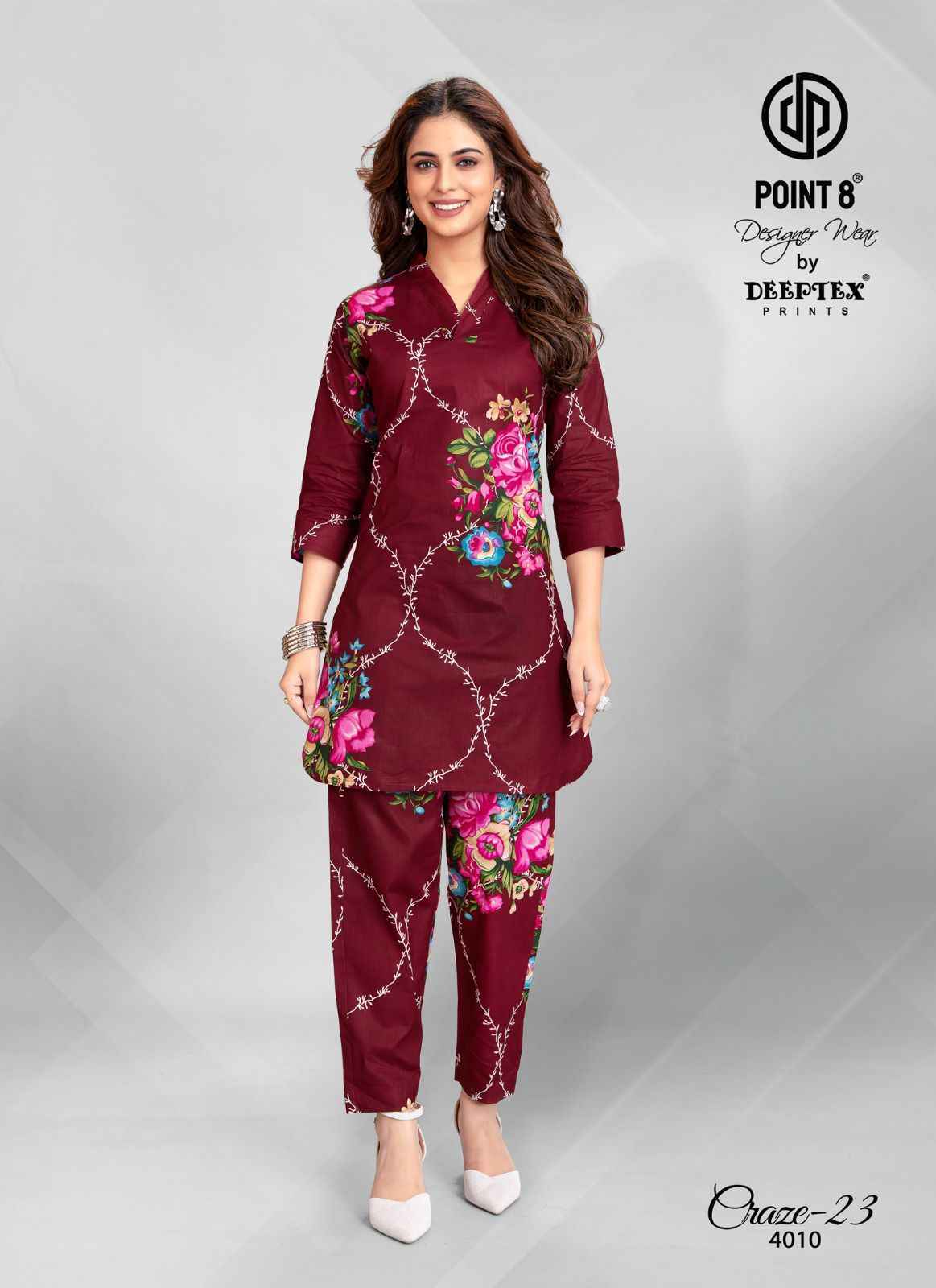 Deeptex Craze Vol 23 Vol 4 Cotton Co Ord Set 10 pcs Catalogue