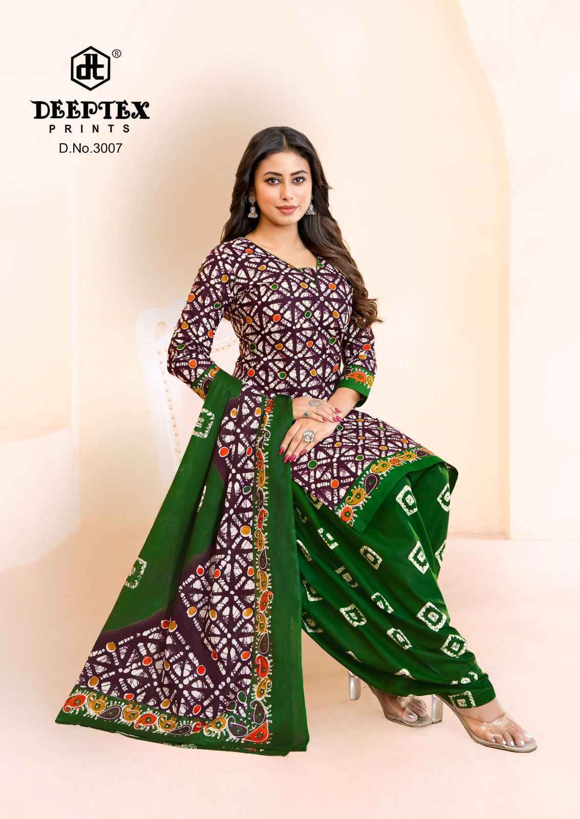 Deeptex Prints Batik Plus Vol-30 Cotton Dress Material (10 pcs Catalogue)