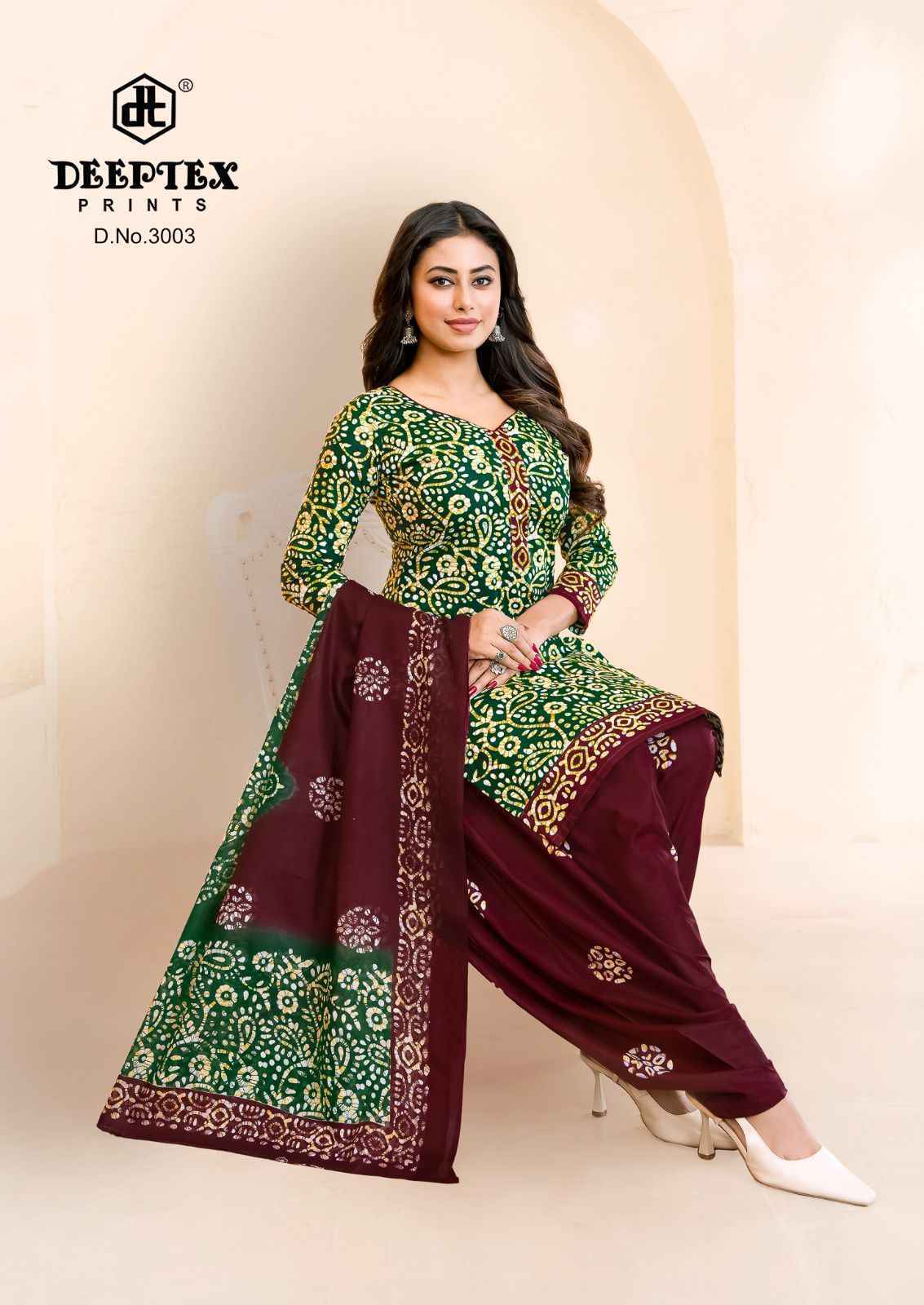 Deeptex Prints Batik Plus Vol-30 Cotton Dress Material (10 pcs Catalogue)