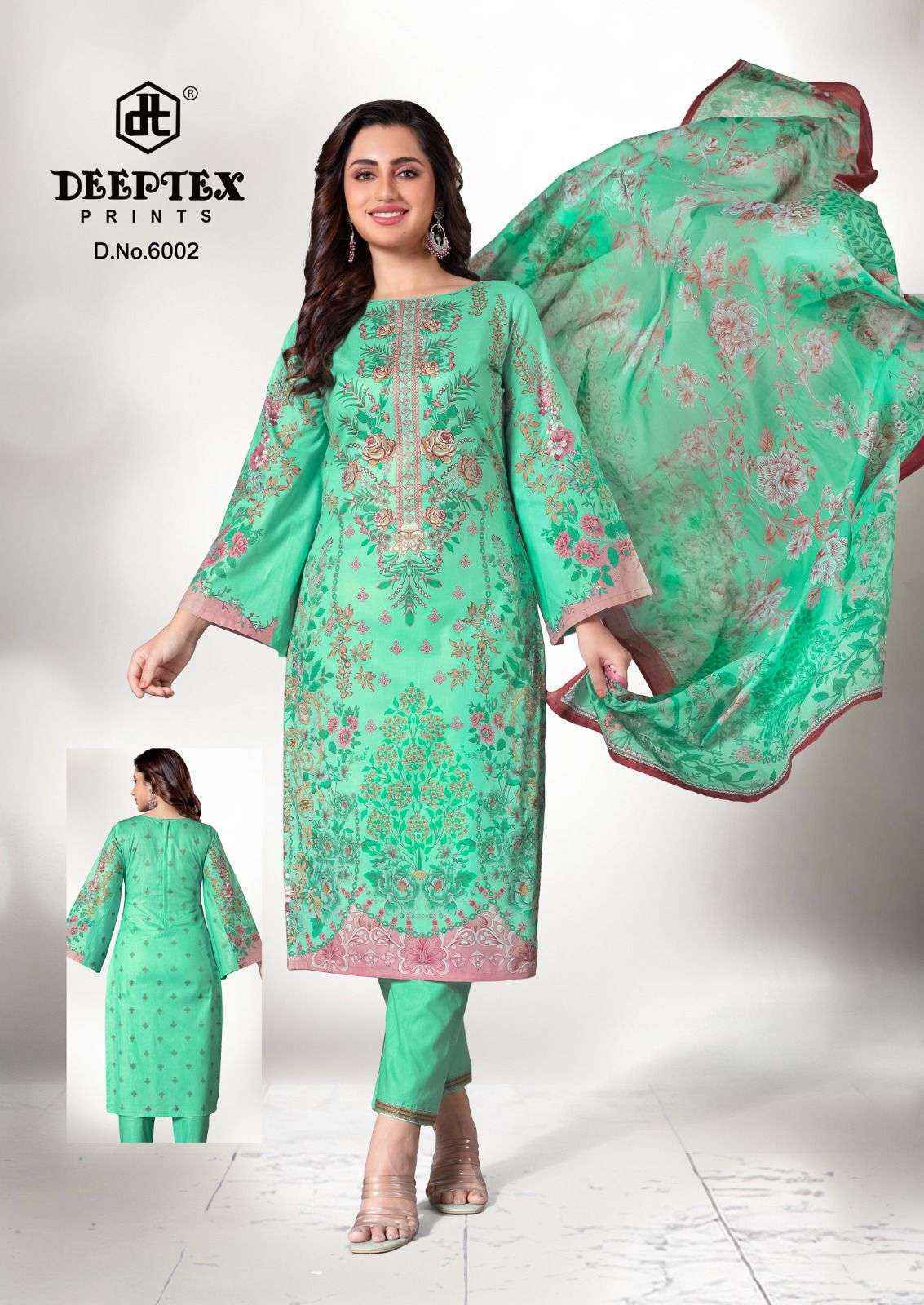 Deeptex Roohi Zara Vol-6 Lawn Cotton Dress Material (8 pcs Catalogue)