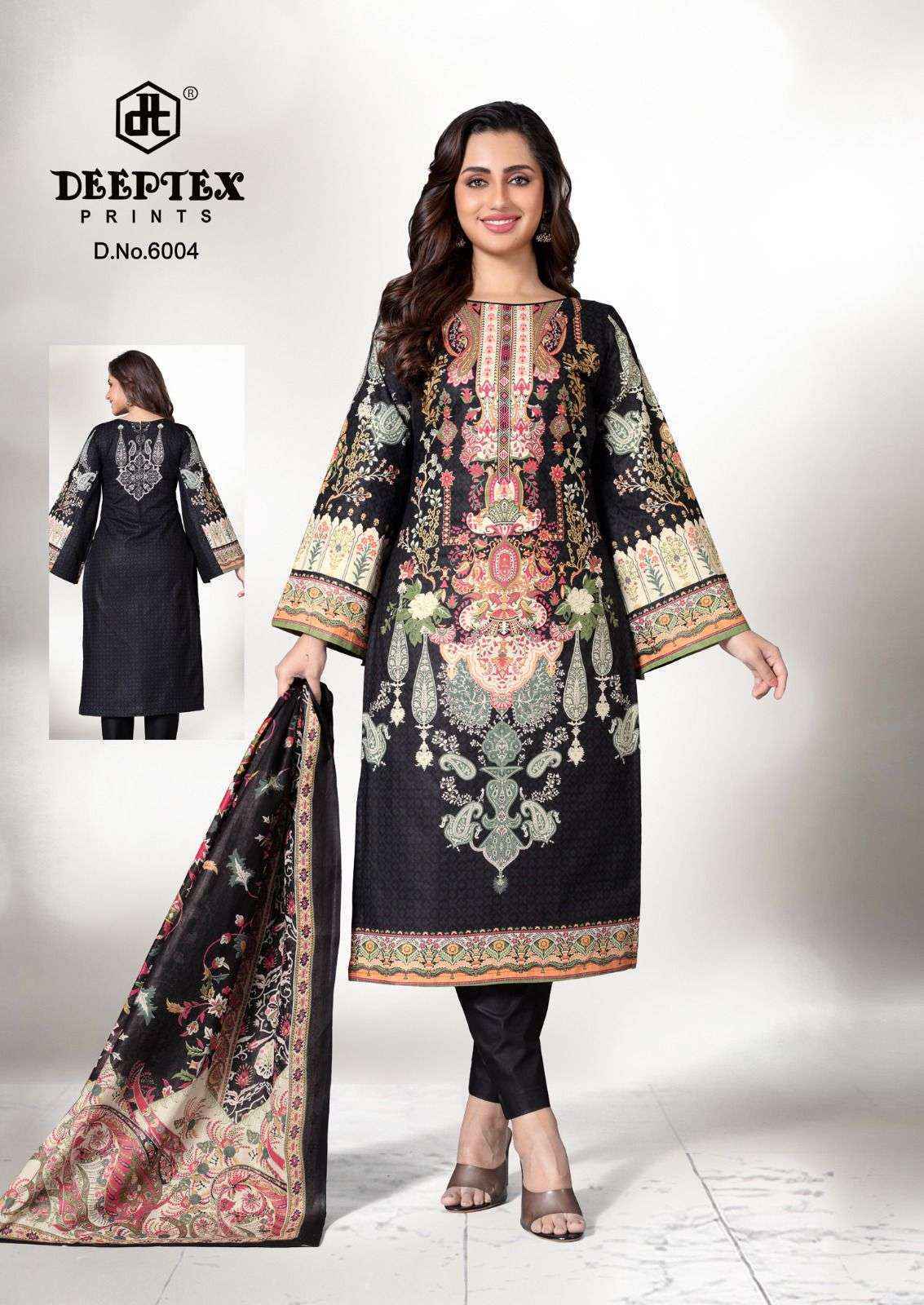 Deeptex Roohi Zara Vol-6 Lawn Cotton Dress Material (8 pcs Catalogue)