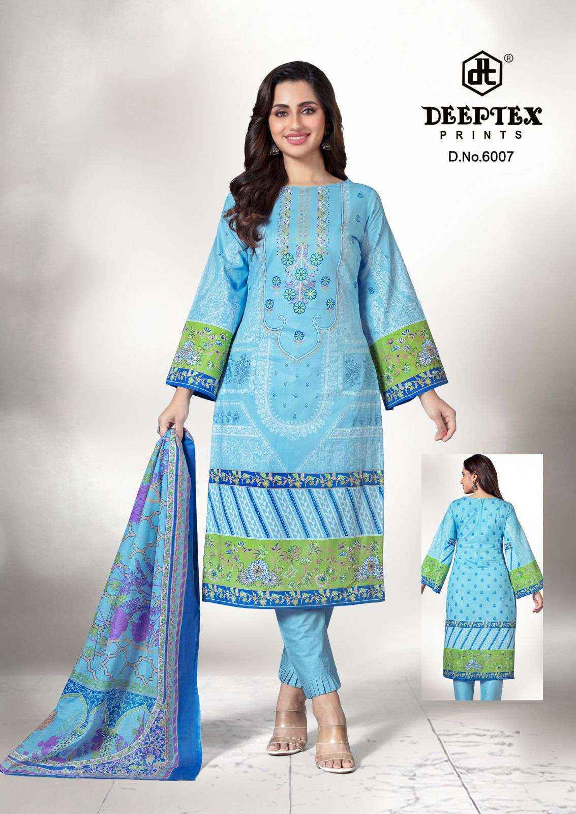 Deeptex Roohi Zara Vol-6 Lawn Cotton Dress Material (8 pcs Catalogue)