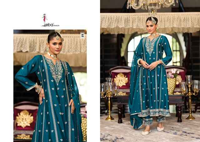 Eba Lifestyle Serena readymade Chinon Dress 3 pcs Catalogue