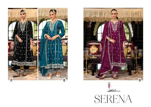 Eba Lifestyle Serena readymade Chinon Dress 3 pcs Catalogue