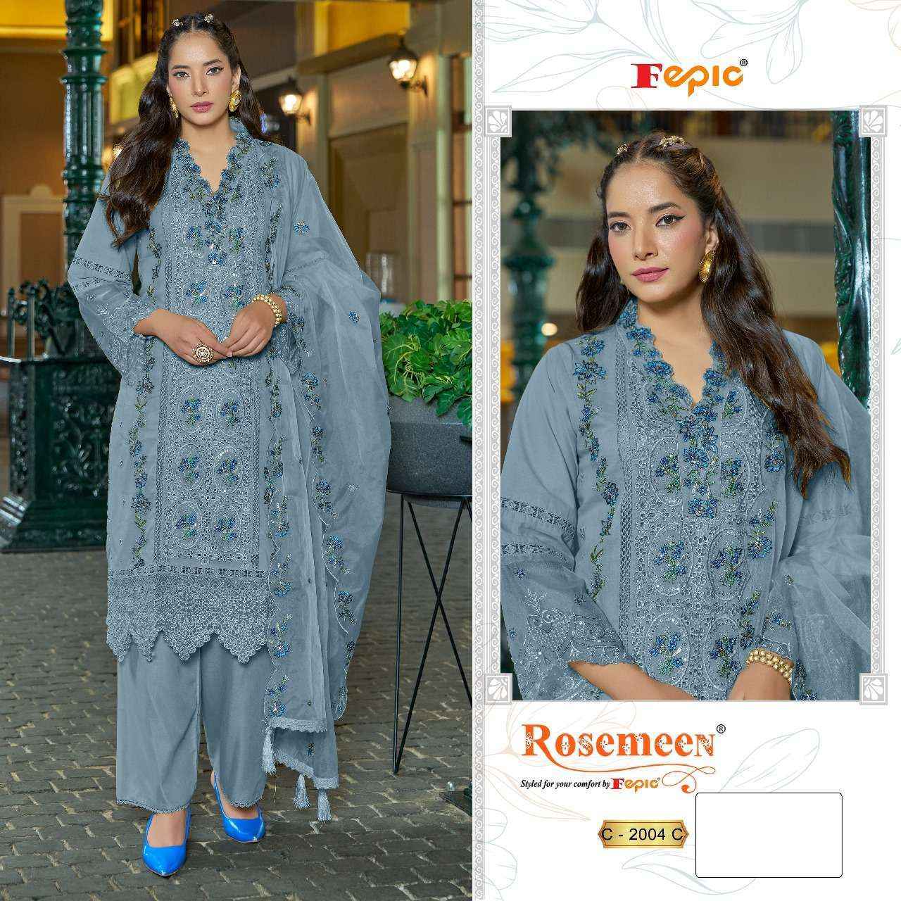 Fepic Rosemeen C-2004 Cotton Dress Material (3 pcs Catalogue)