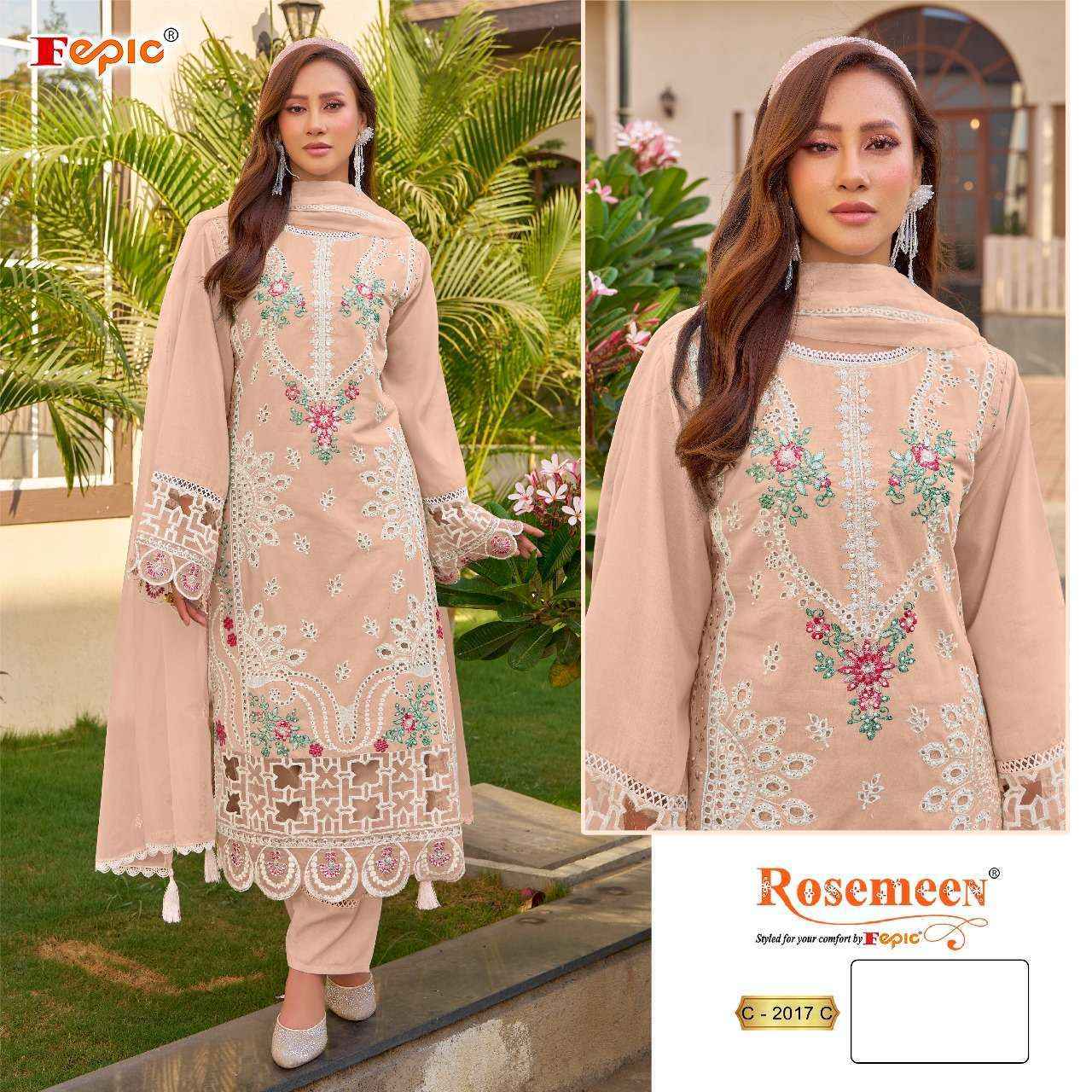 Fepic Rosemeen C-2017 Cotton Dress Material (3 pcs Catalogue)
