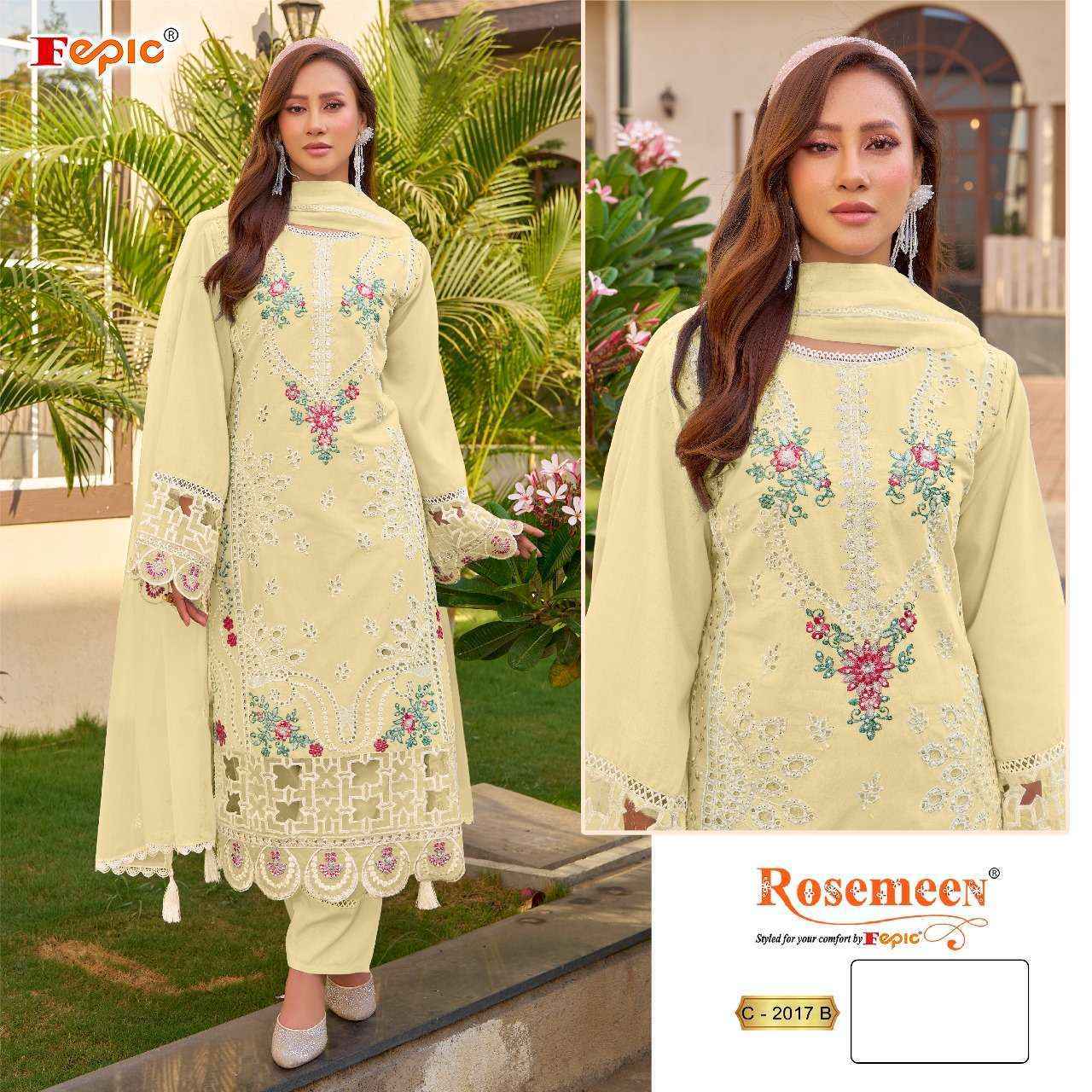 Fepic Rosemeen C-2017 Cotton Dress Material (3 pcs Catalogue)