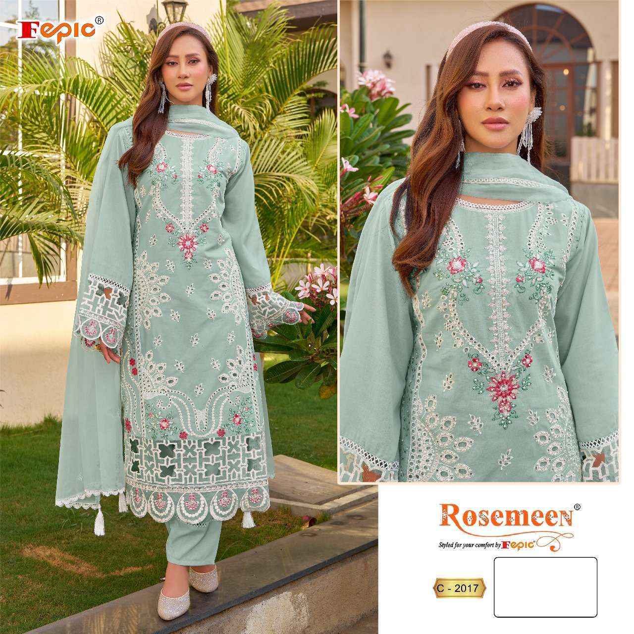 Fepic Rosemeen C-2017 Cotton Dress Material (3 pcs Catalogue)