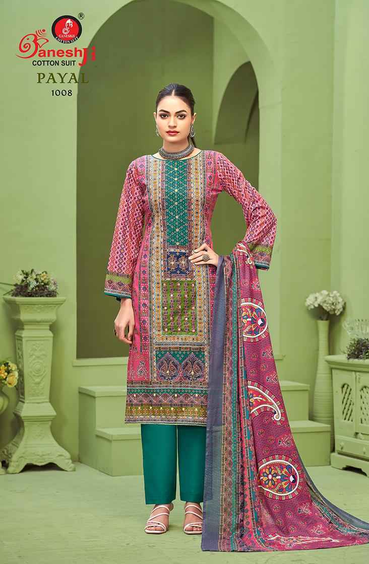 Ganesh Ji Payal Vol-1 Cotton Dress Material (8 pcs Catalogue)