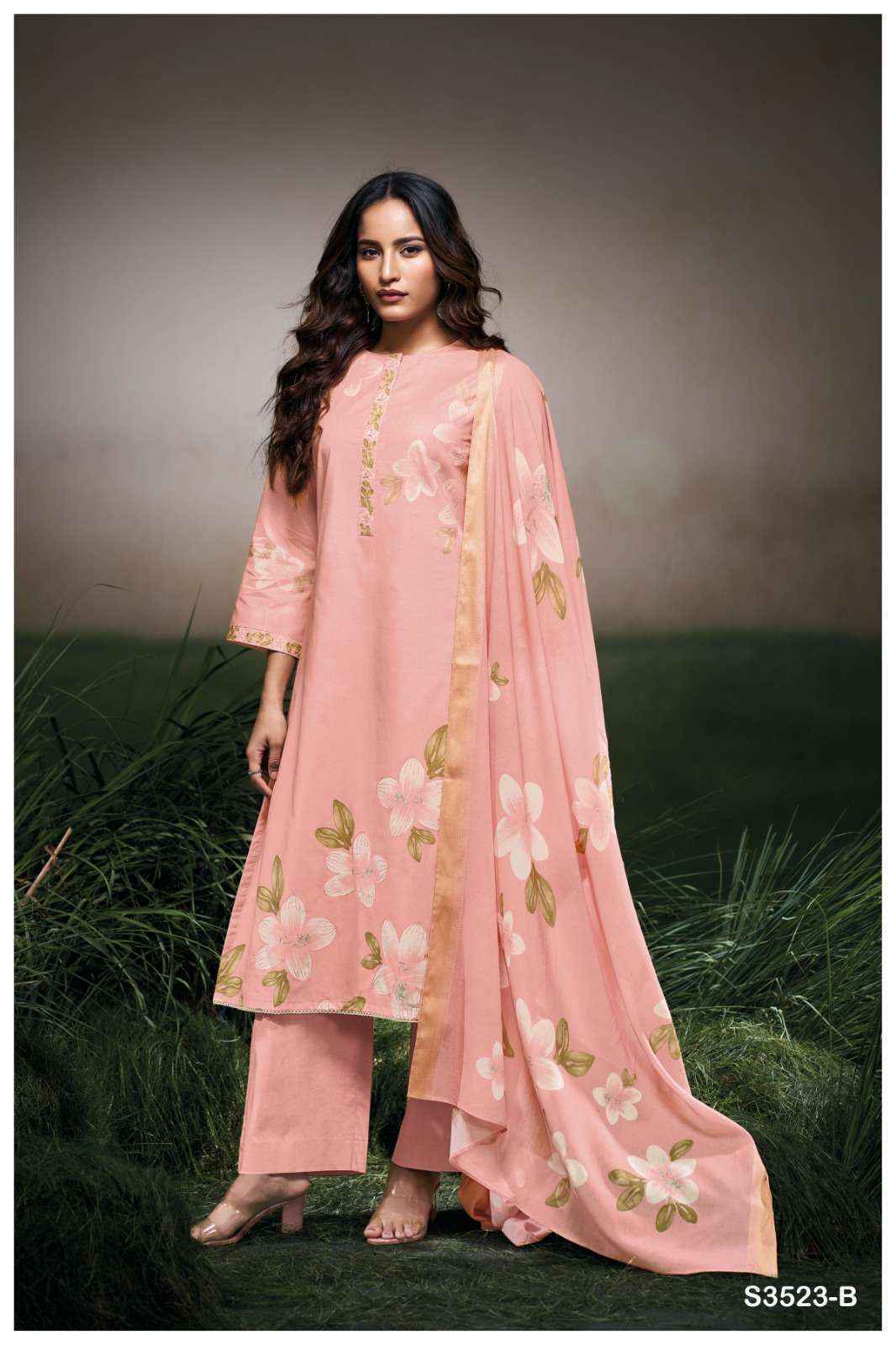 Ganga Faryat-3523 Cotton Dress Material (4 pcs Catalogue)