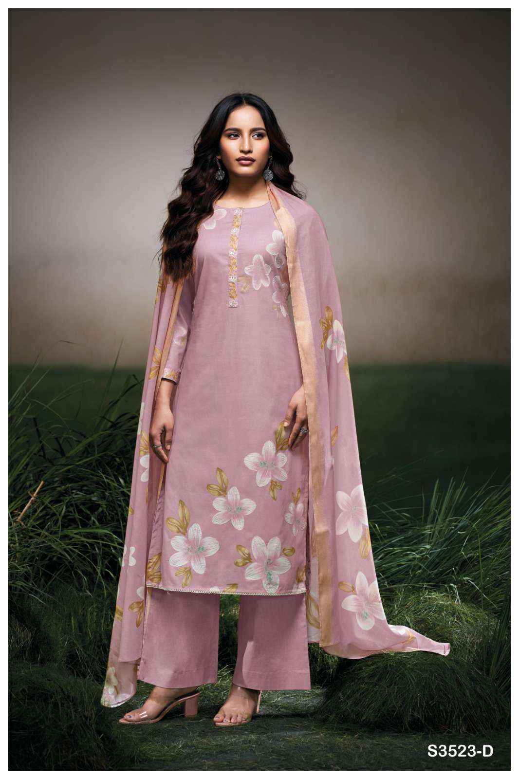Ganga Faryat-3523 Cotton Dress Material (4 pcs Catalogue)