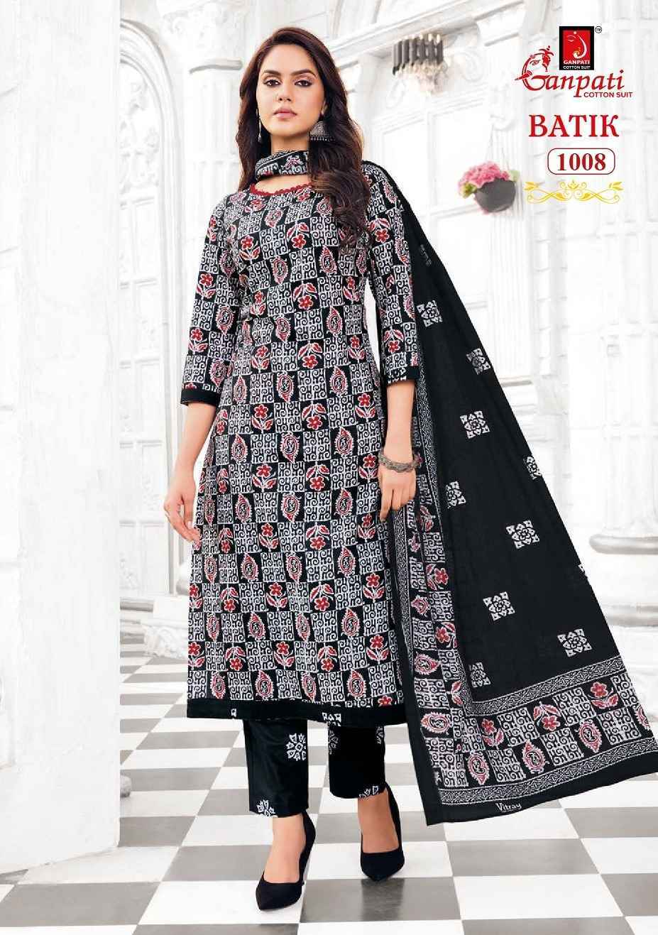 Ganpati Batik Vol 10 Readymade Cotton Dress 15 pcs Catalogue