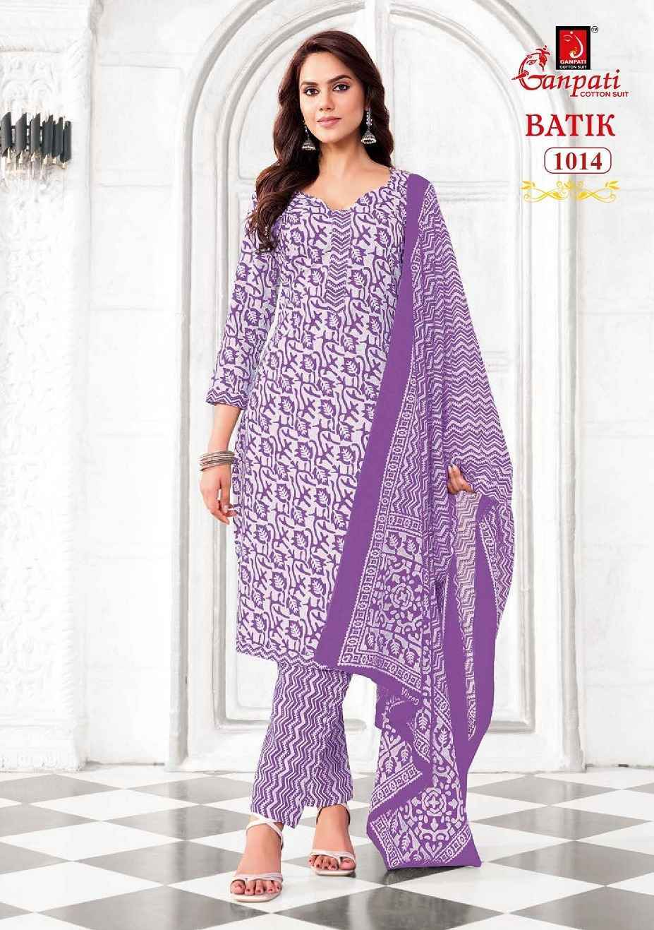Ganpati Batik Vol 10 Readymade Cotton Dress 15 pcs Catalogue