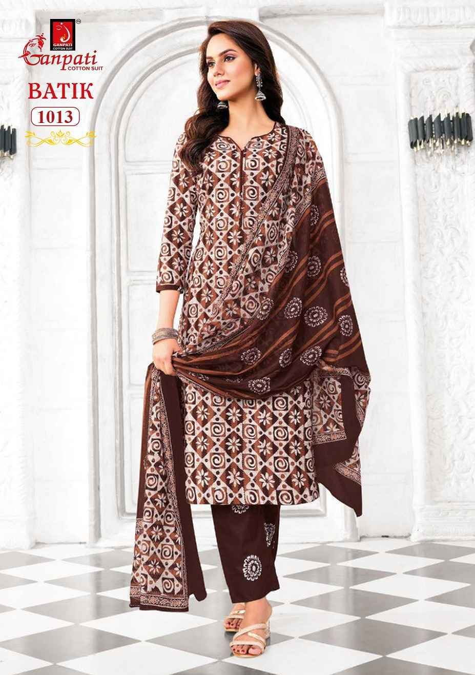 Ganpati Batik Vol 10 Readymade Cotton Dress 15 pcs Catalogue