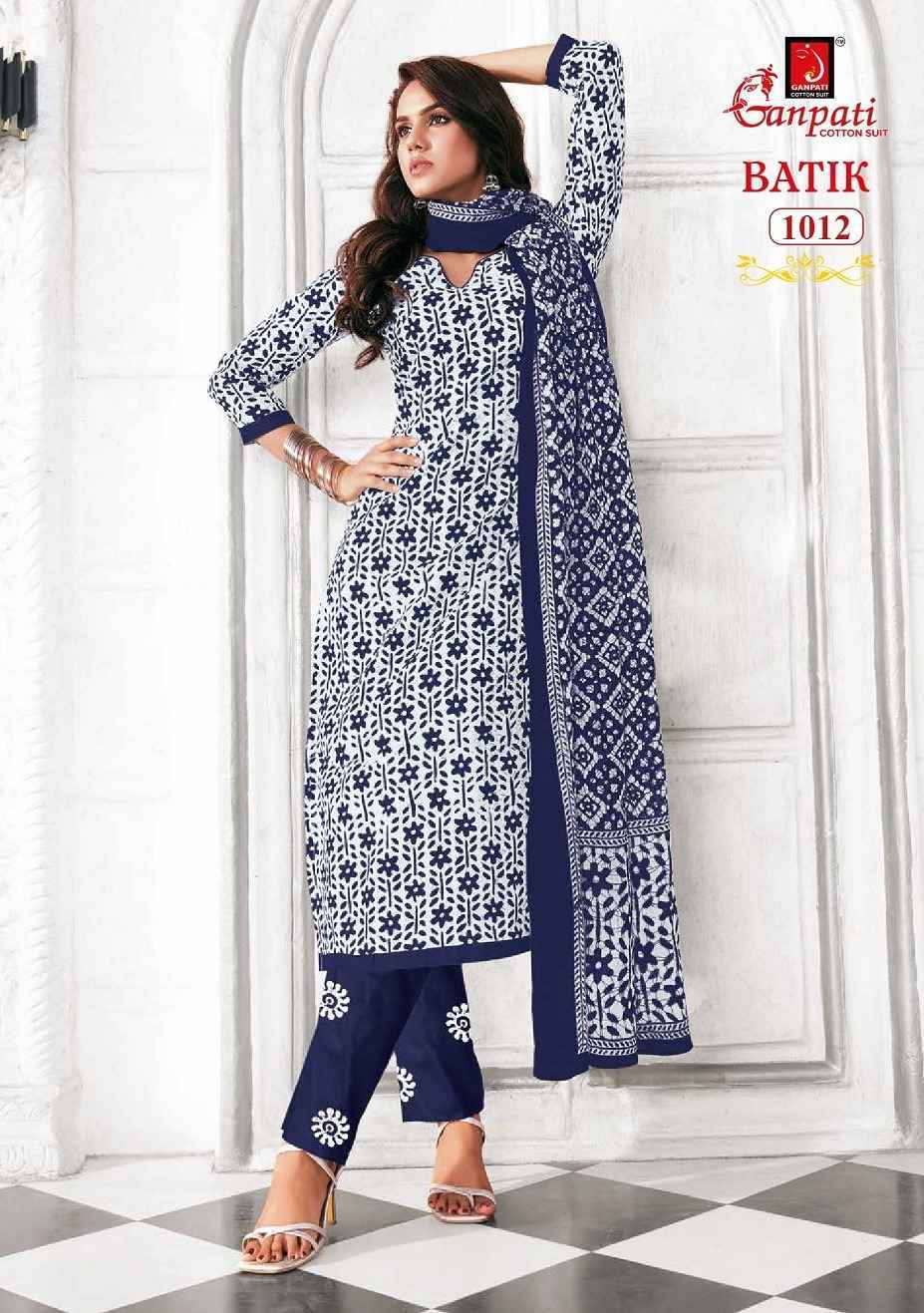Ganpati Batik Vol 10 Readymade Cotton Dress 15 pcs Catalogue