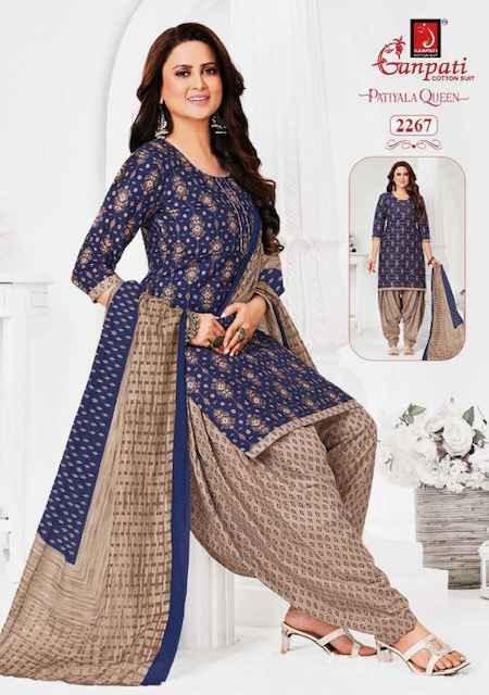 Ganpati Patiyala Queen Vol 11 Readymade Cotton Dress 15 pcs Catalogue