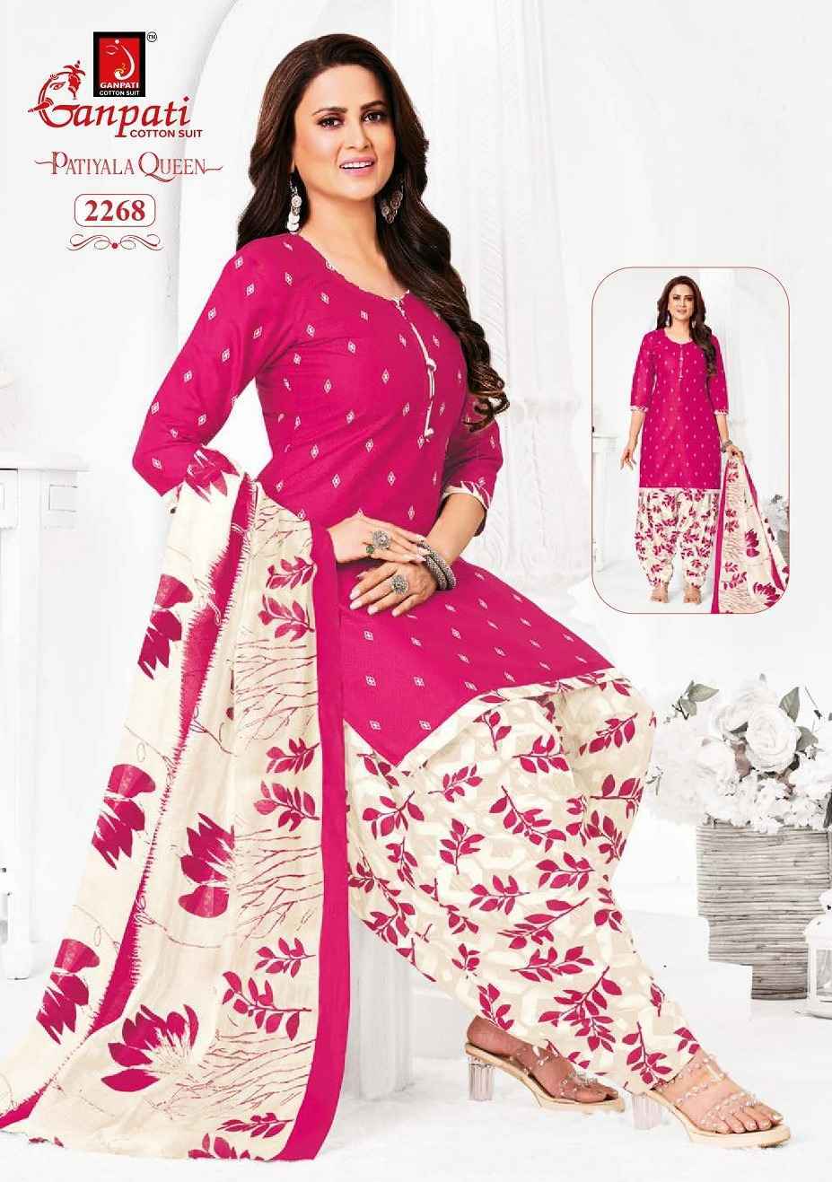 Ganpati Patiyala Queen Vol 11 Readymade Cotton Dress 15 pcs Catalogue