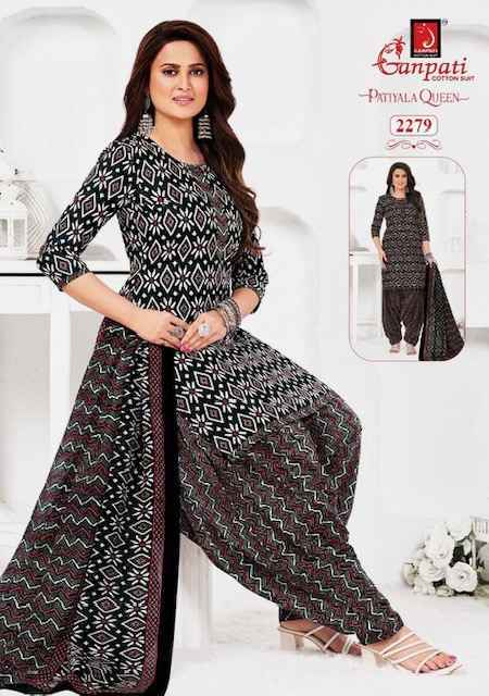 Ganpati Patiyala Queen Vol 11 Readymade Cotton Dress 15 pcs Catalogue
