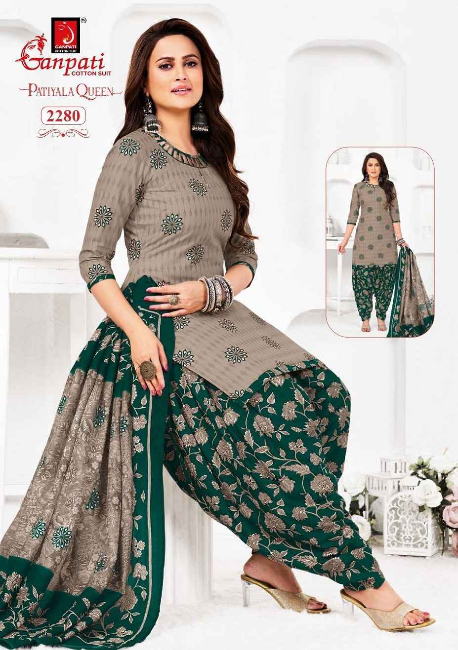 Ganpati Patiyala Queen Vol 11 Readymade Cotton Dress 15 pcs Catalogue