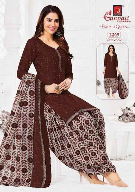 Ganpati Patiyala Queen Vol 11 Readymade Cotton Dress 15 pcs Catalogue