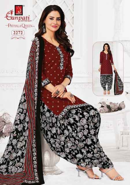 Ganpati Patiyala Queen Vol 11 Readymade Cotton Dress 15 pcs Catalogue