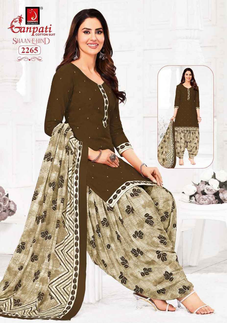 Ganpati Shaan E Hind Patiyala Vol 11 Readymade Cotton Dress 15 pcs Catlogue