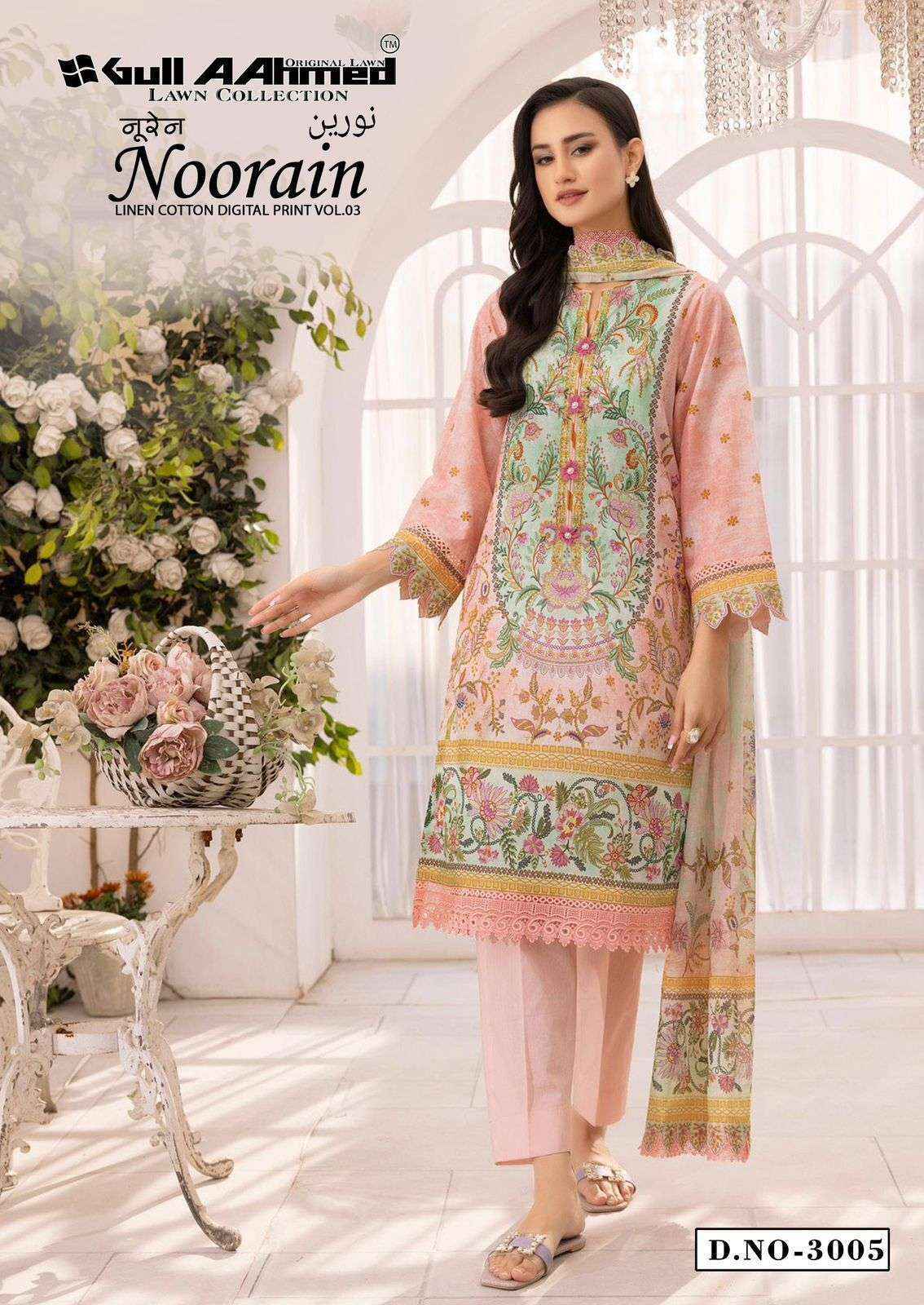 Gull Aahmed Noorain Vol-3 Cotton Dress Material (6 pcs Catalogue)