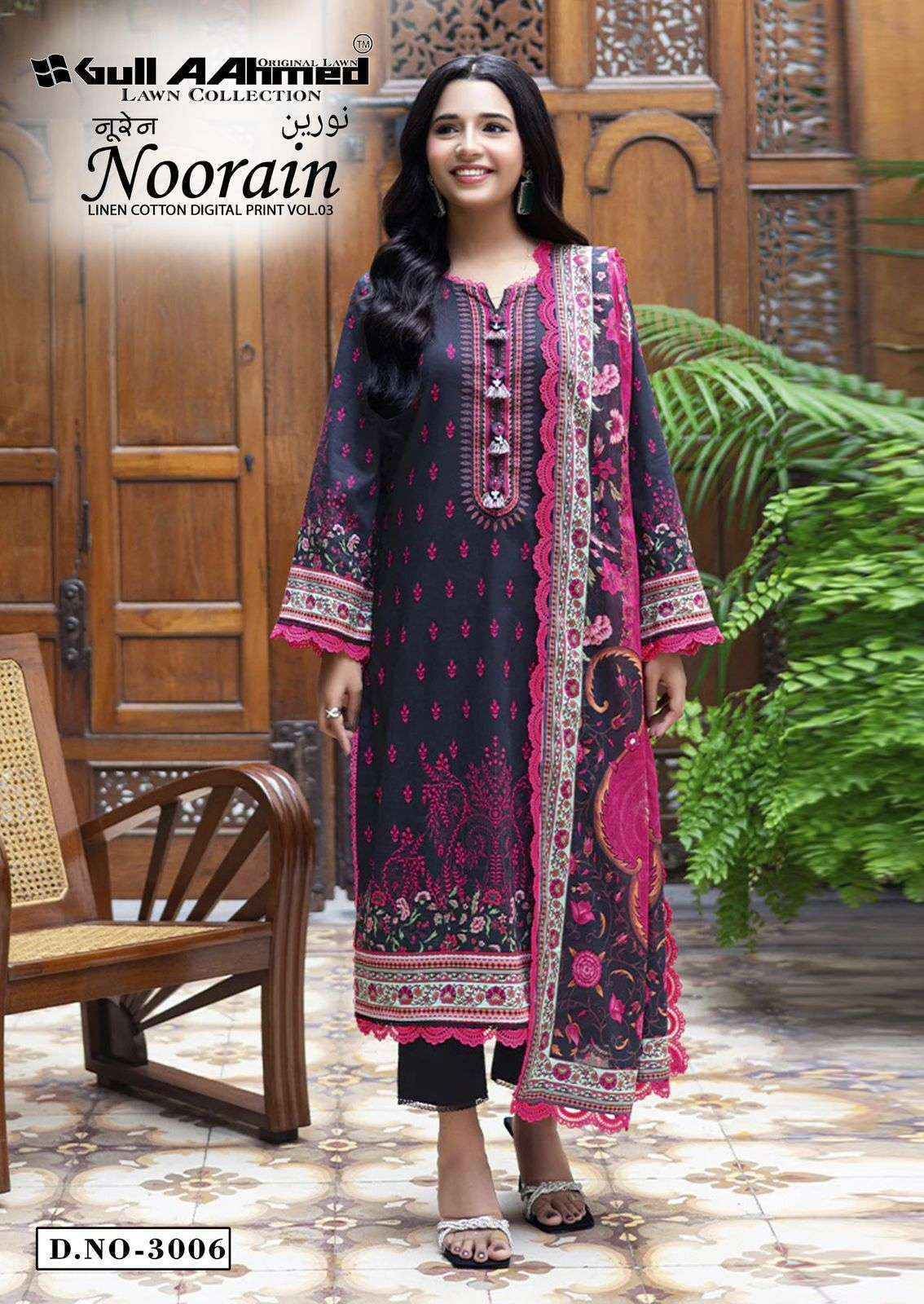 Gull Aahmed Noorain Vol-3 Cotton Dress Material (6 pcs Catalogue)
