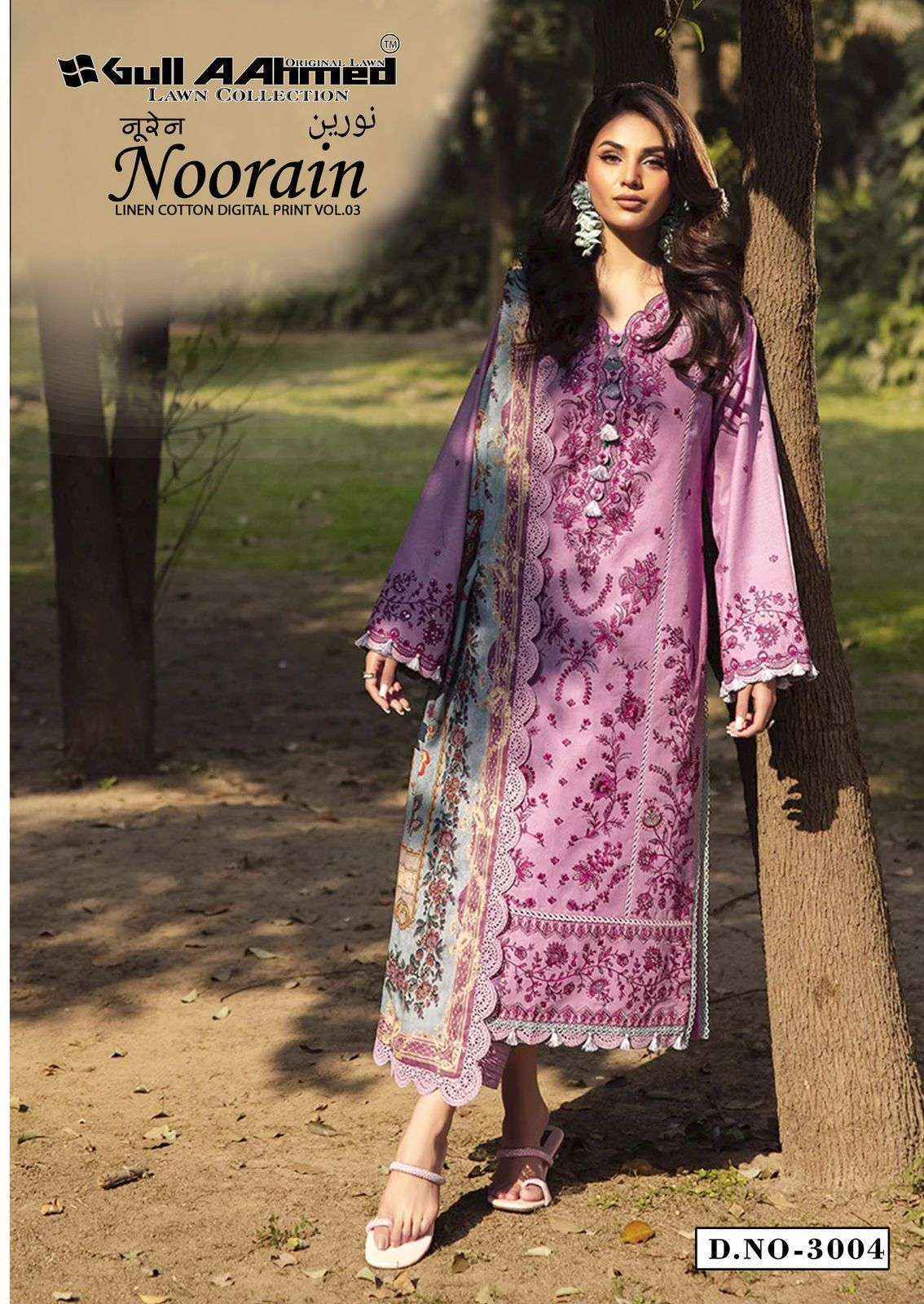 Gull Aahmed Noorain Vol-3 Cotton Dress Material (6 pcs Catalogue)