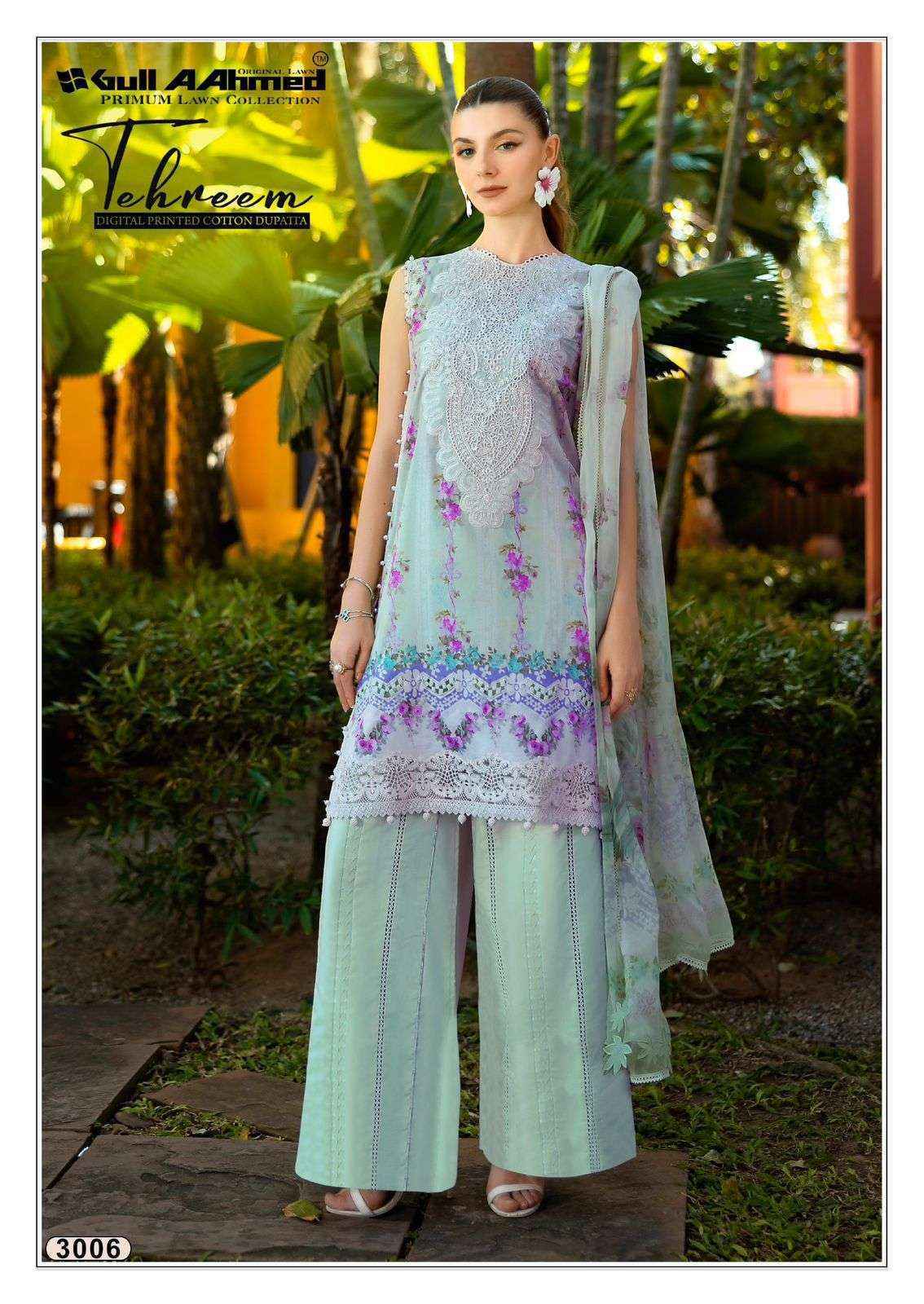 Gull Aahmed Tehreem Vol-3 Lawn Cotton Dress Material (6 pcs Catalogue)