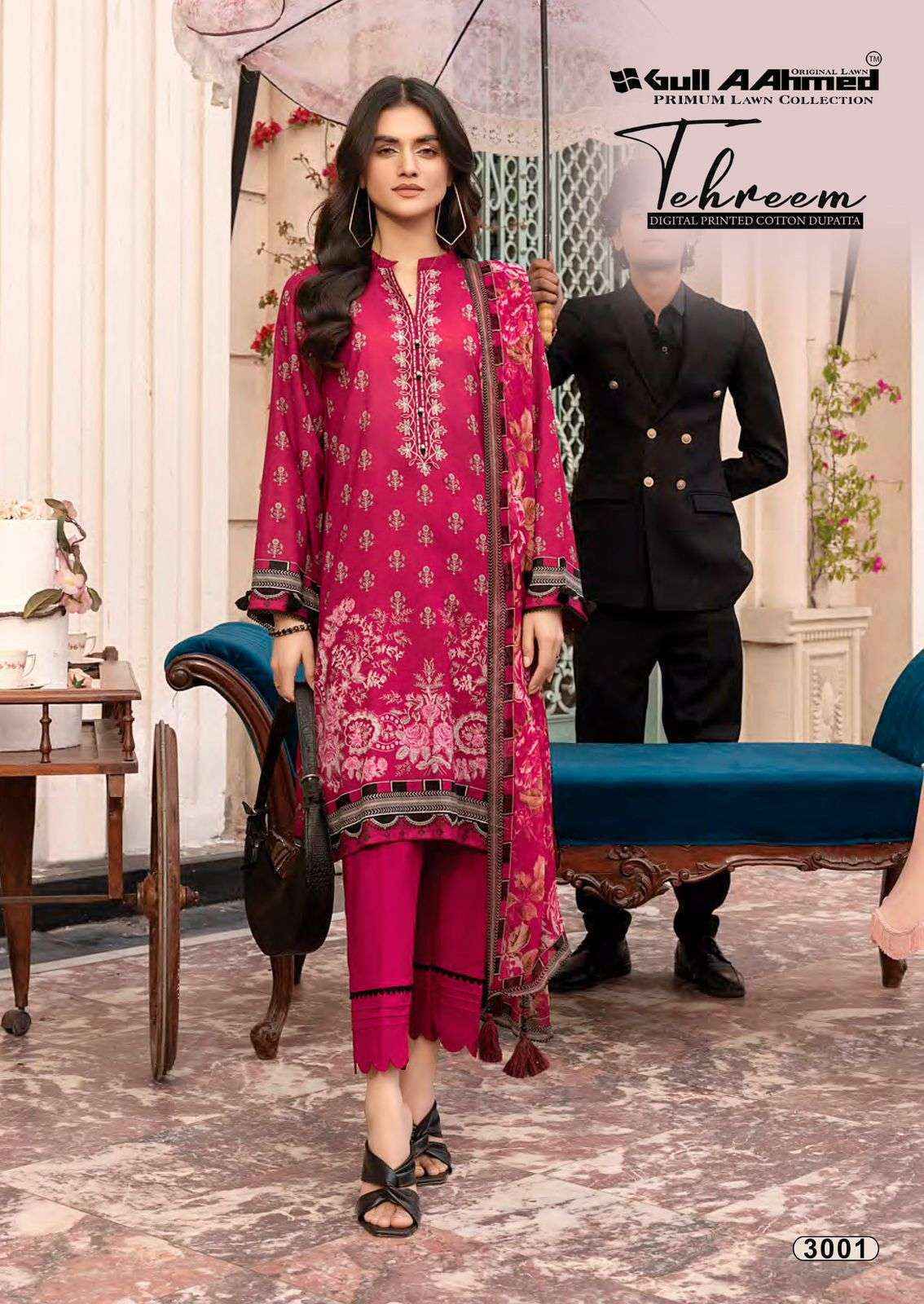 Gull Aahmed Tehreem Vol-3 Lawn Cotton Dress Material (6 pcs Catalogue)