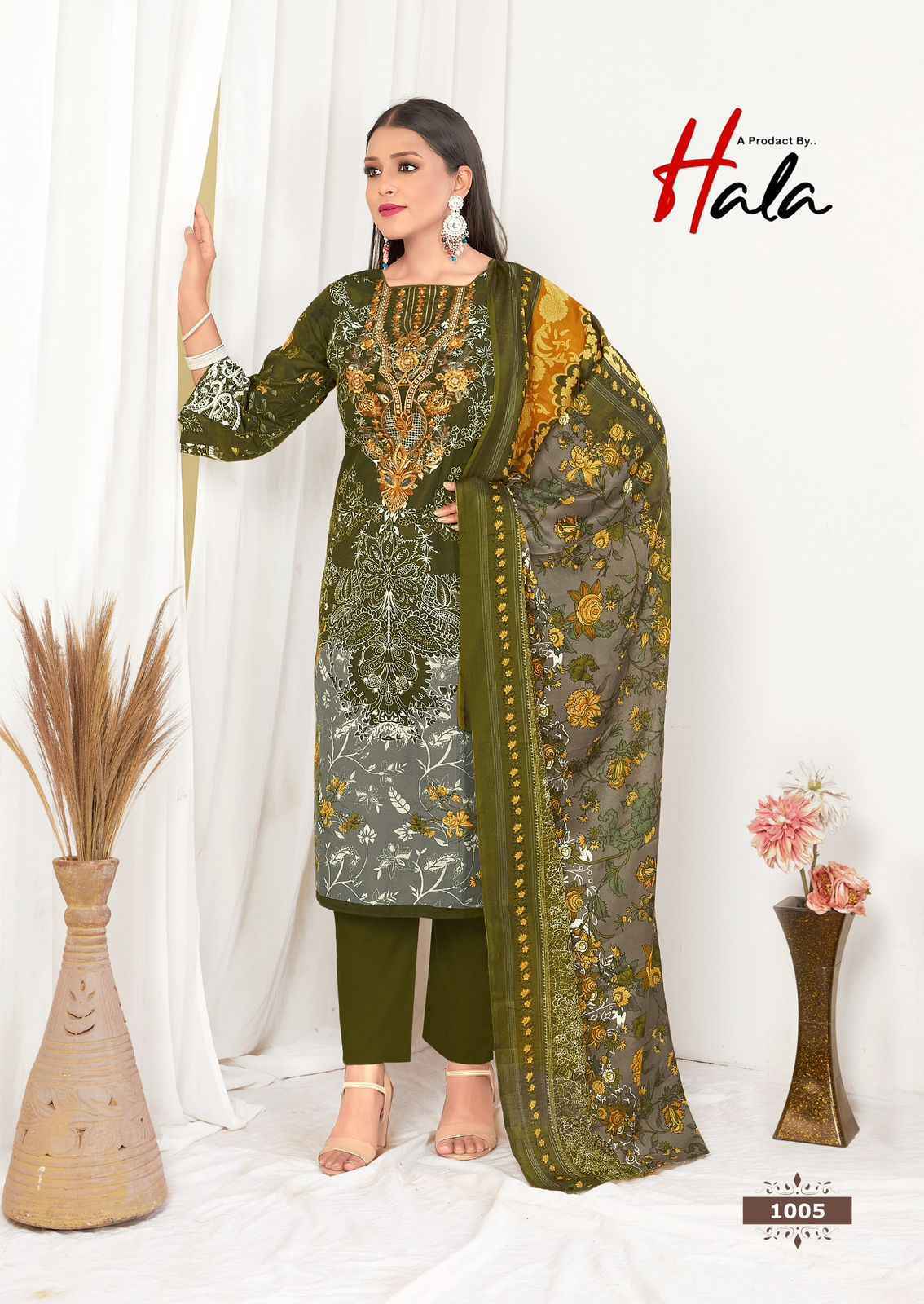 Hala Aayat Vol-1 Cotton Dress Material (8 pcs Catalogue)