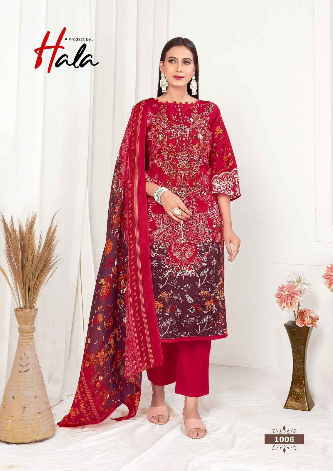 Hala Aayat Vol-1 Cotton Dress Material (8 pcs Catalogue)
