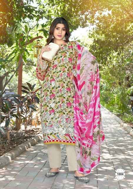 Hala Mira Nur Chikankari Vol 1 Cotton Dress Material 6 pcs Catalogue