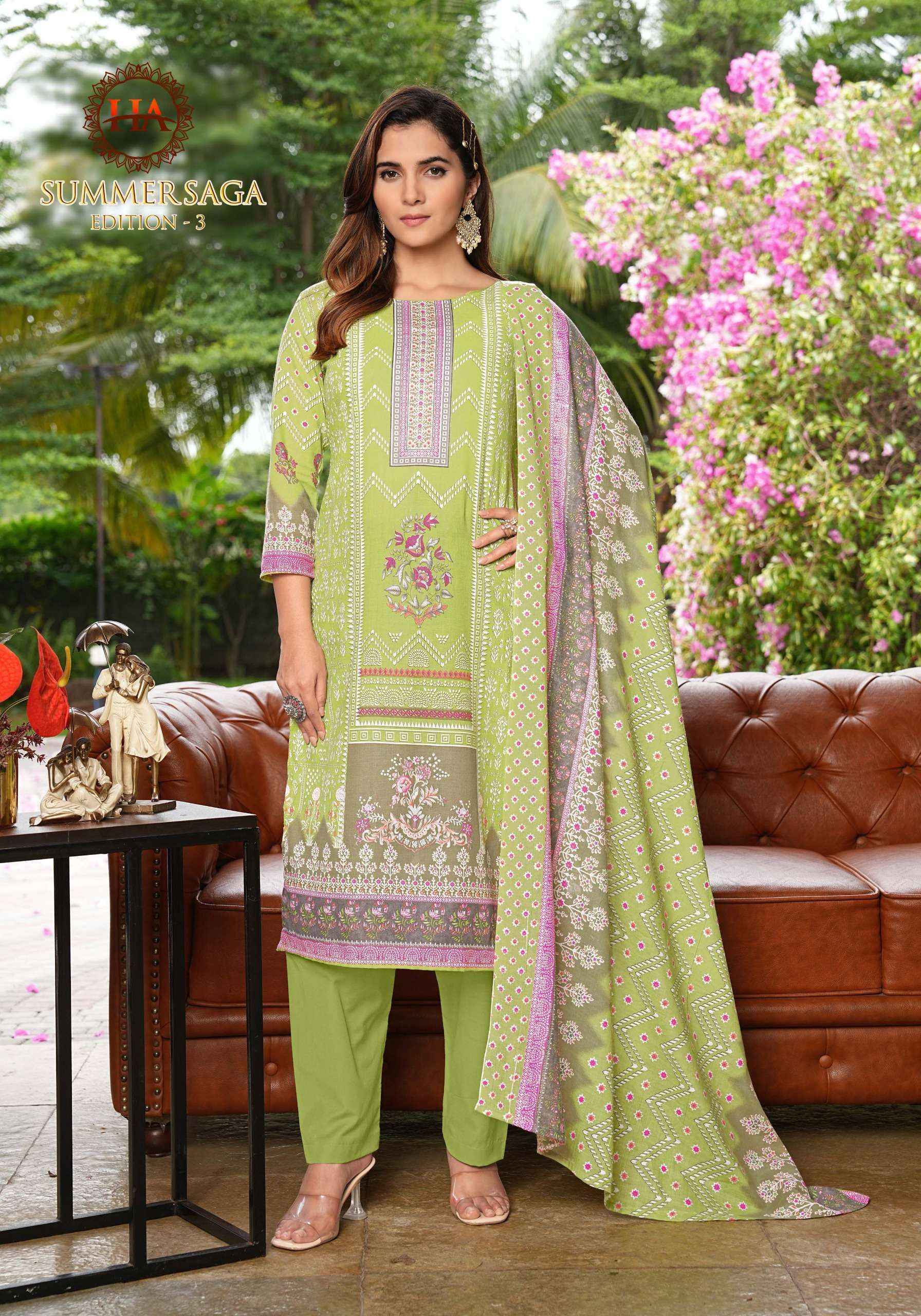 Harshit Fashion Summer Saga Edition 3 Cotton Dress Material 8 pcs Catalogue