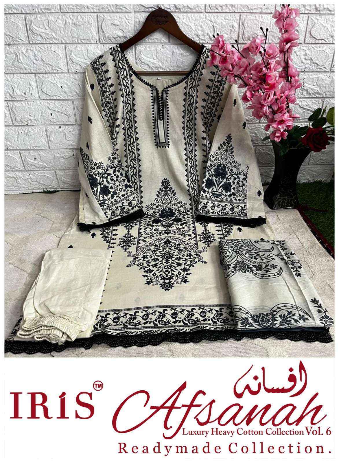 Iris Afsanah Vol-6 Cotton Readymade Dress (10 pcs Catalogue)