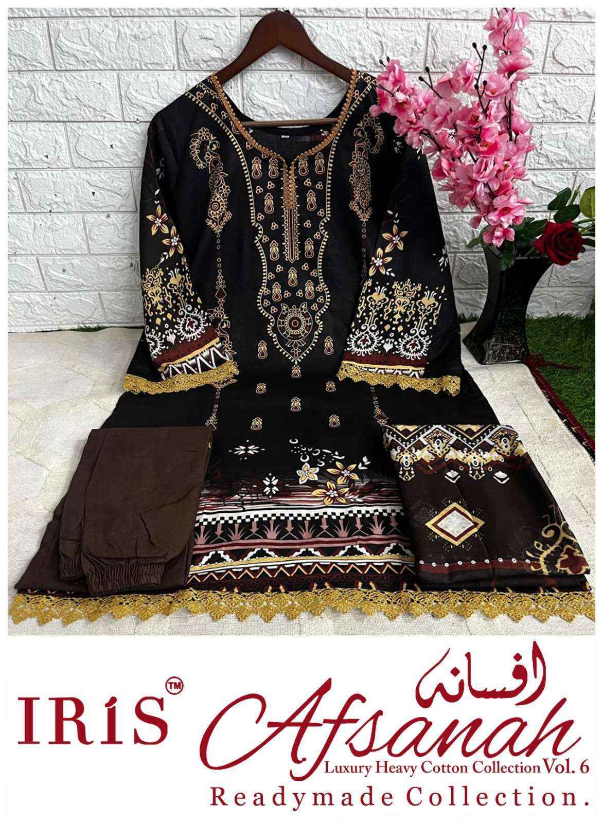 Iris Afsanah Vol-6 Cotton Readymade Dress (10 pcs Catalogue)